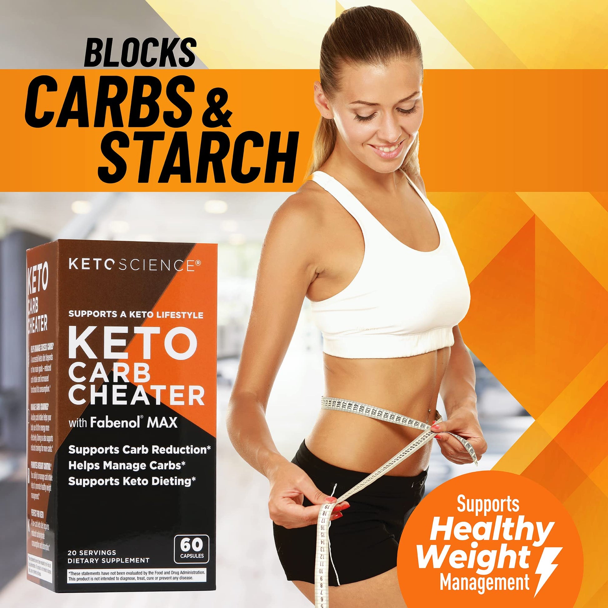 Keto Science Keto Carb Cheater, Supports Carb Reduction, Helps Manage Carbs, Supports Keto Science uk supplements