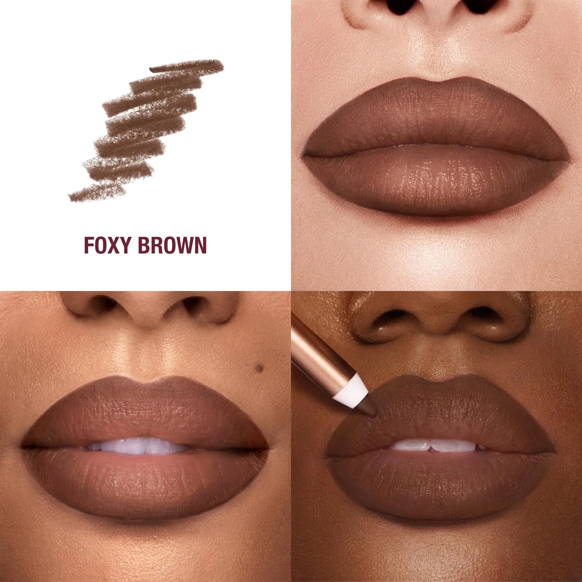 Charlotte Tilbury Lip Cheat Lip Liner Pencil - Gives Lips a Fuller-Looking, Defined Pout - Enriched with Jojoba Oil & Hyaluronic Acid - Waterproof, Smudge-Proof & Transfer-Proof - Foxy Brown Charlotte Tilbury uk supplements