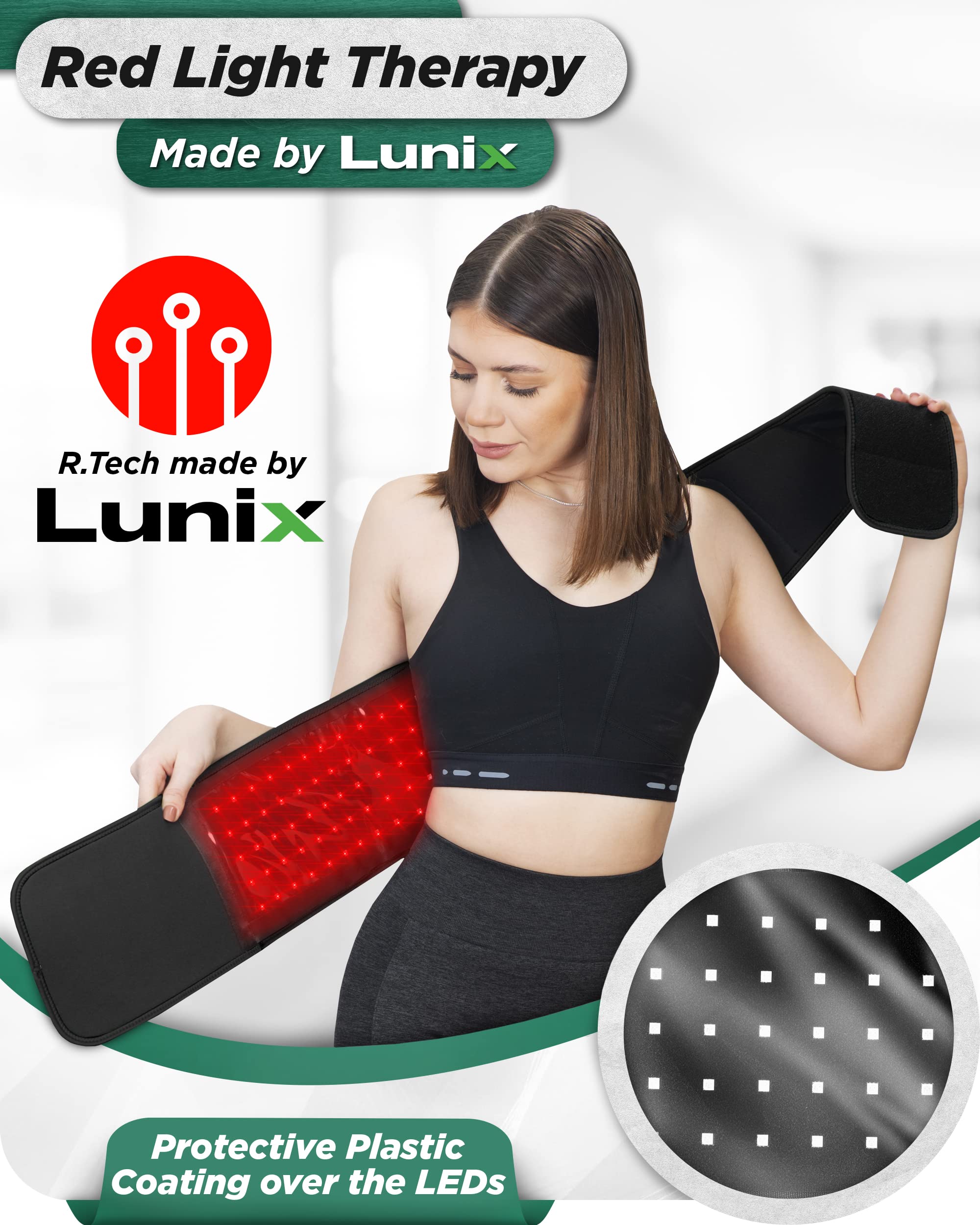 Lunix LX16 Red Light Therapy Belt, Near Infrared Light and Red Light Therapy to Improve Circulation Lunix uk supplements