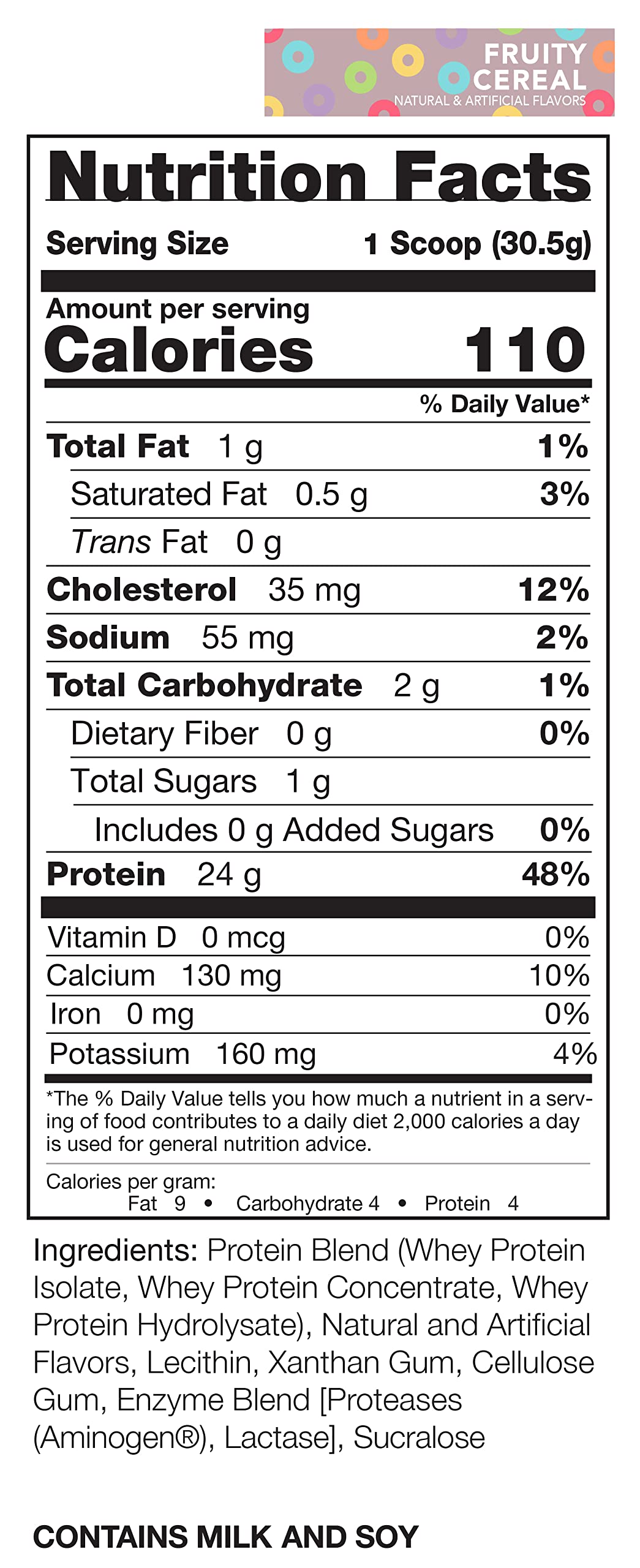 Rivalus Rivalwhey – Fruity Cereal 2lb - 100% Whey Protein, Whey Protein Isolate Primary Rivalus uk supplements