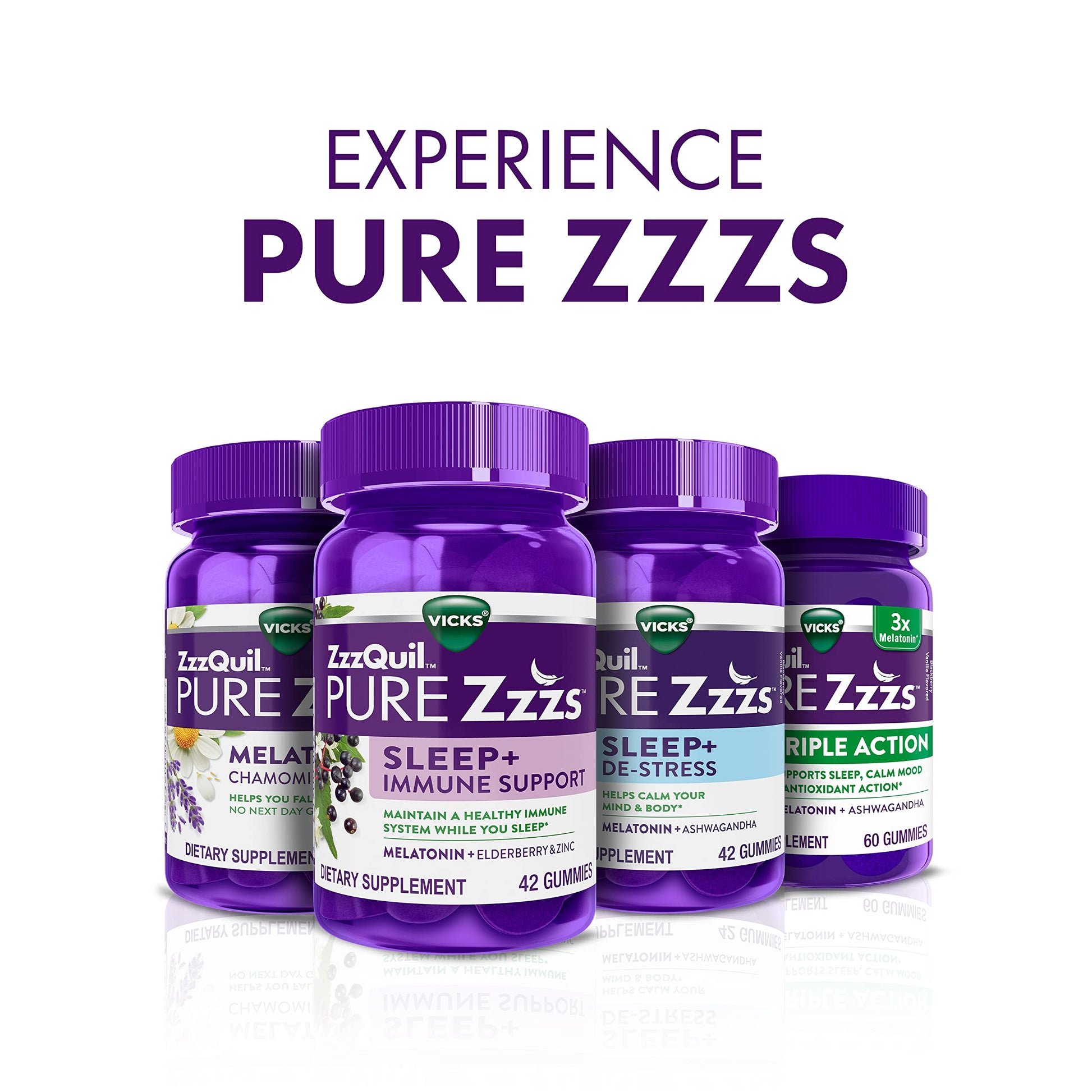 ZzzQuil PURE Zzzs Melatonin Sleep Aid Gummies, Helps You Fall Asleep ZzzQuil uk supplements