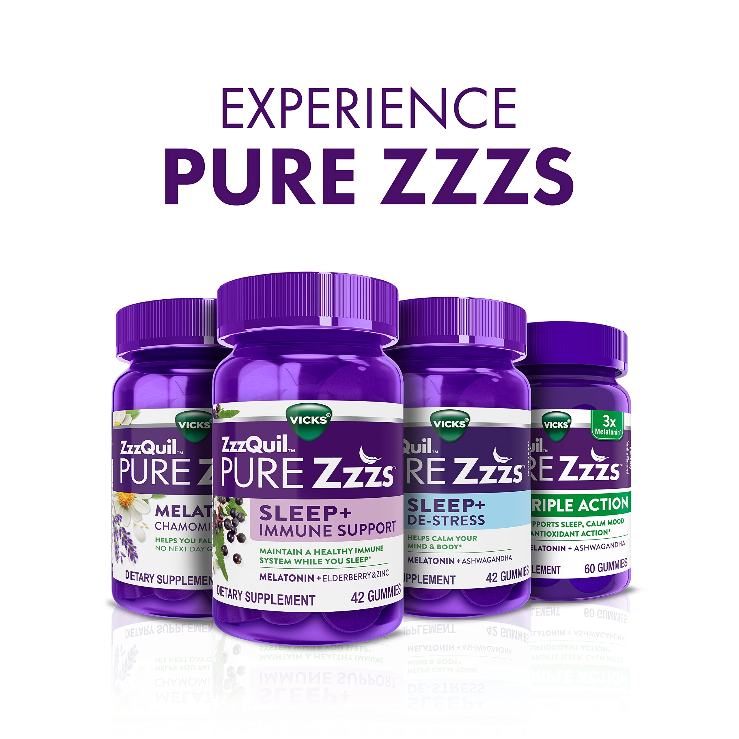 ZzzQuil PURE Zzzs Melatonin Sleep Aid Gummies, Helps You Fall Asleep ZzzQuil uk supplements