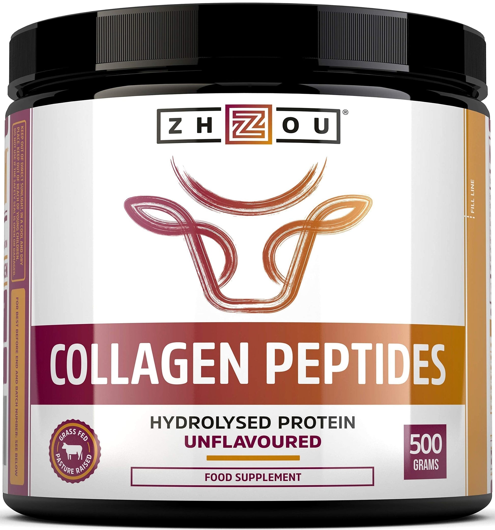 Collagen Powder 500g - Hydrolysed Collagen Peptides Powder - High Protein Bovine Collagen Supplement Nu U Nutrition uk supplements