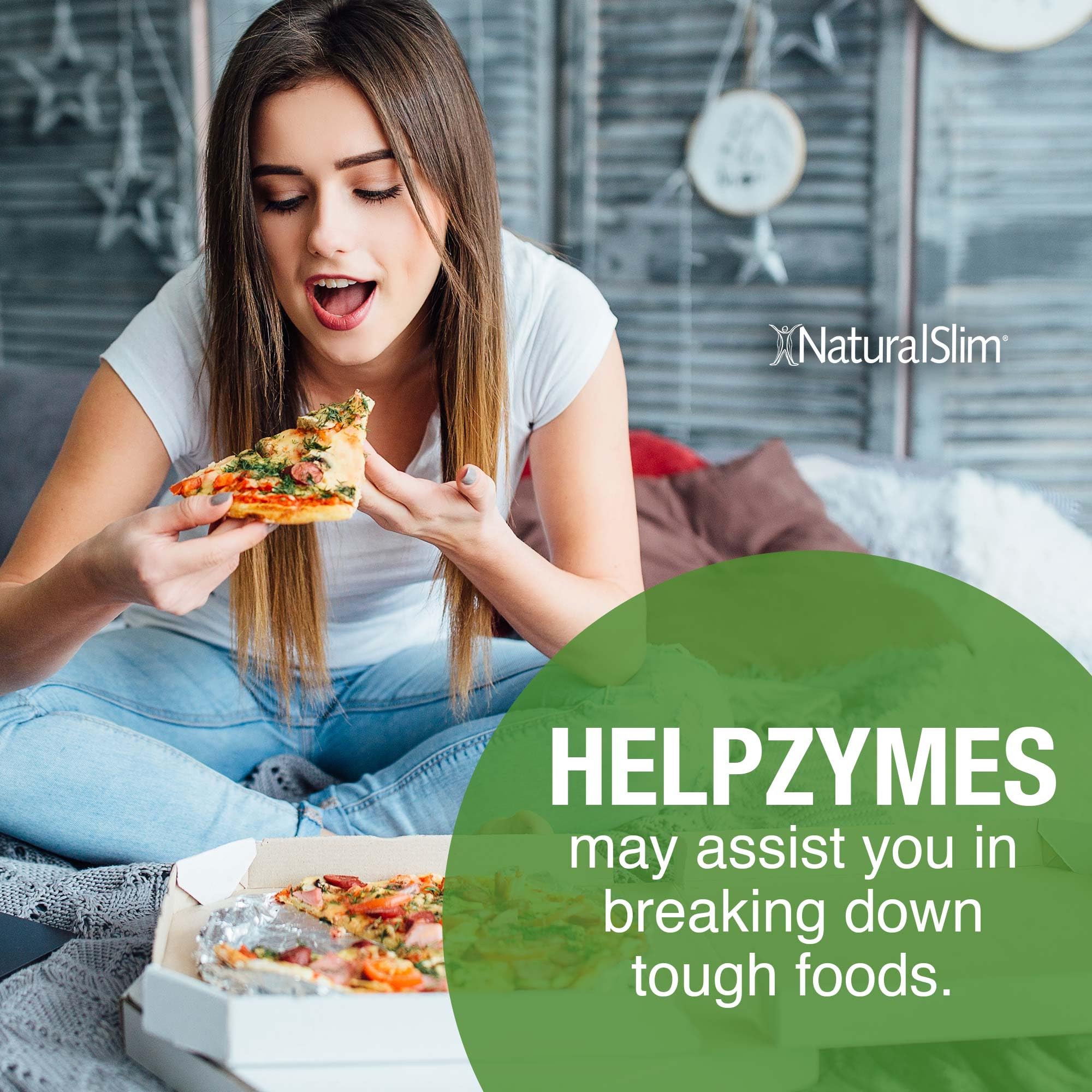 NaturalSlim Helpzymes Digestive Enzymes for Digestion, Bloating, Gas Reli NaturalSlim uk supplements