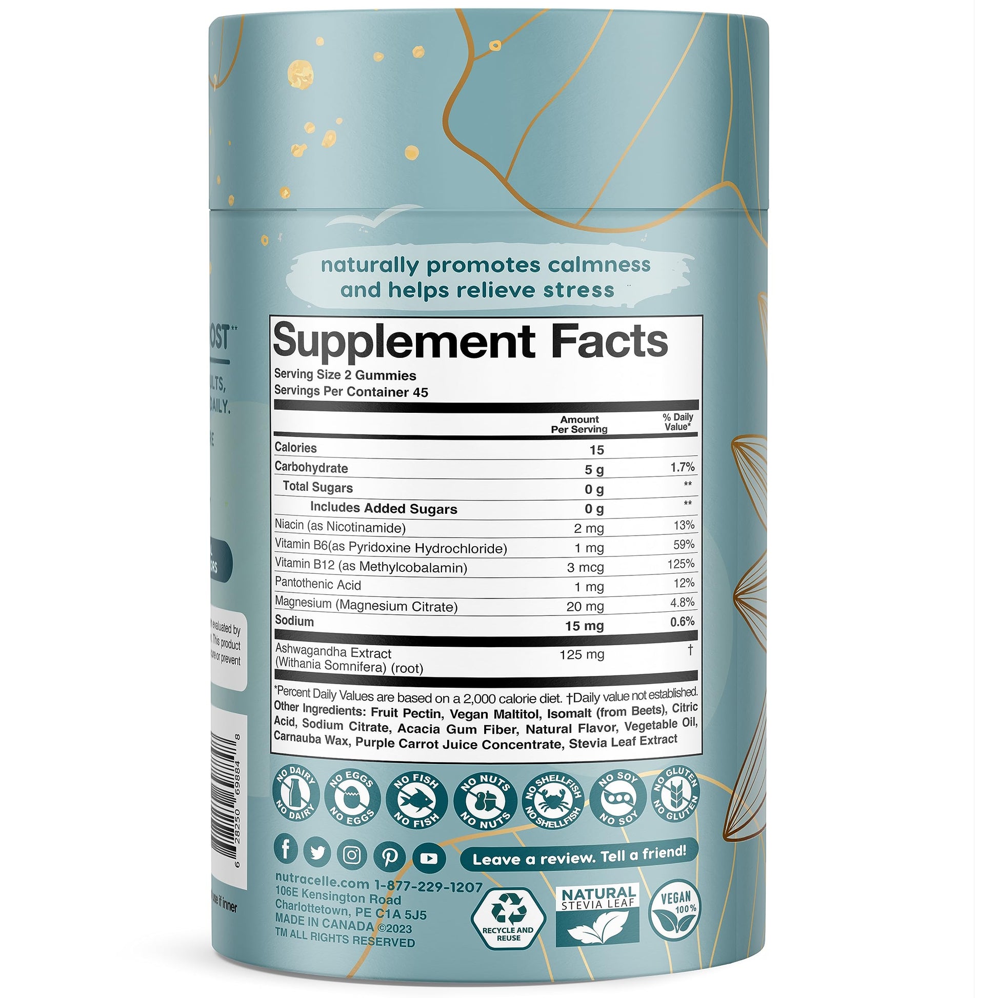 Nutracelle NUTRAMIN Mood Boost Multivitamin Gummy - Delicious & Yummy Anti-Stress Nutracelle uk supplements