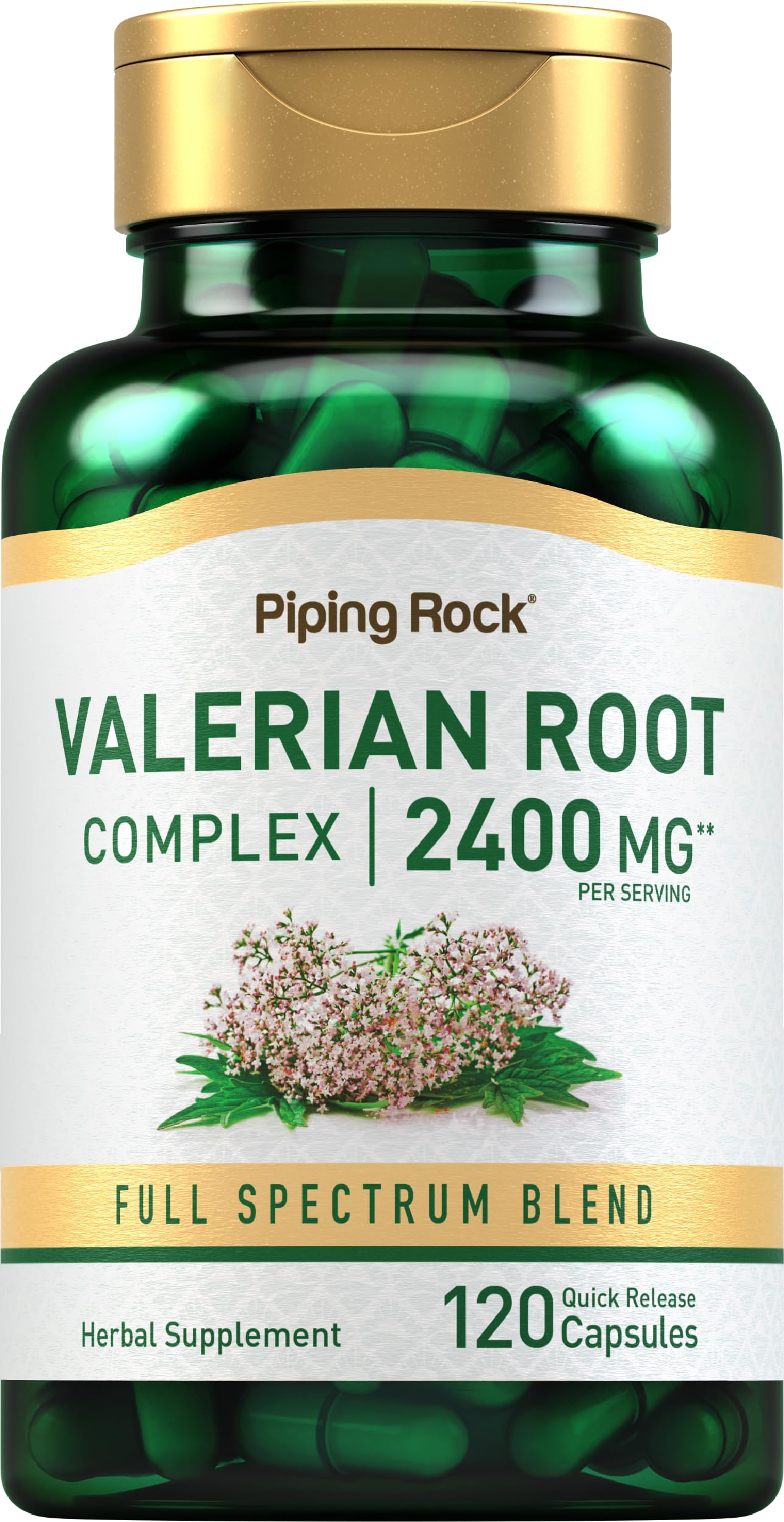 Piping Rock Valerian Root Capsules | 120 Count | Extract Supplement | Herbal Blend | Non-GMO, Gluten Free Piping Rock uk supplements