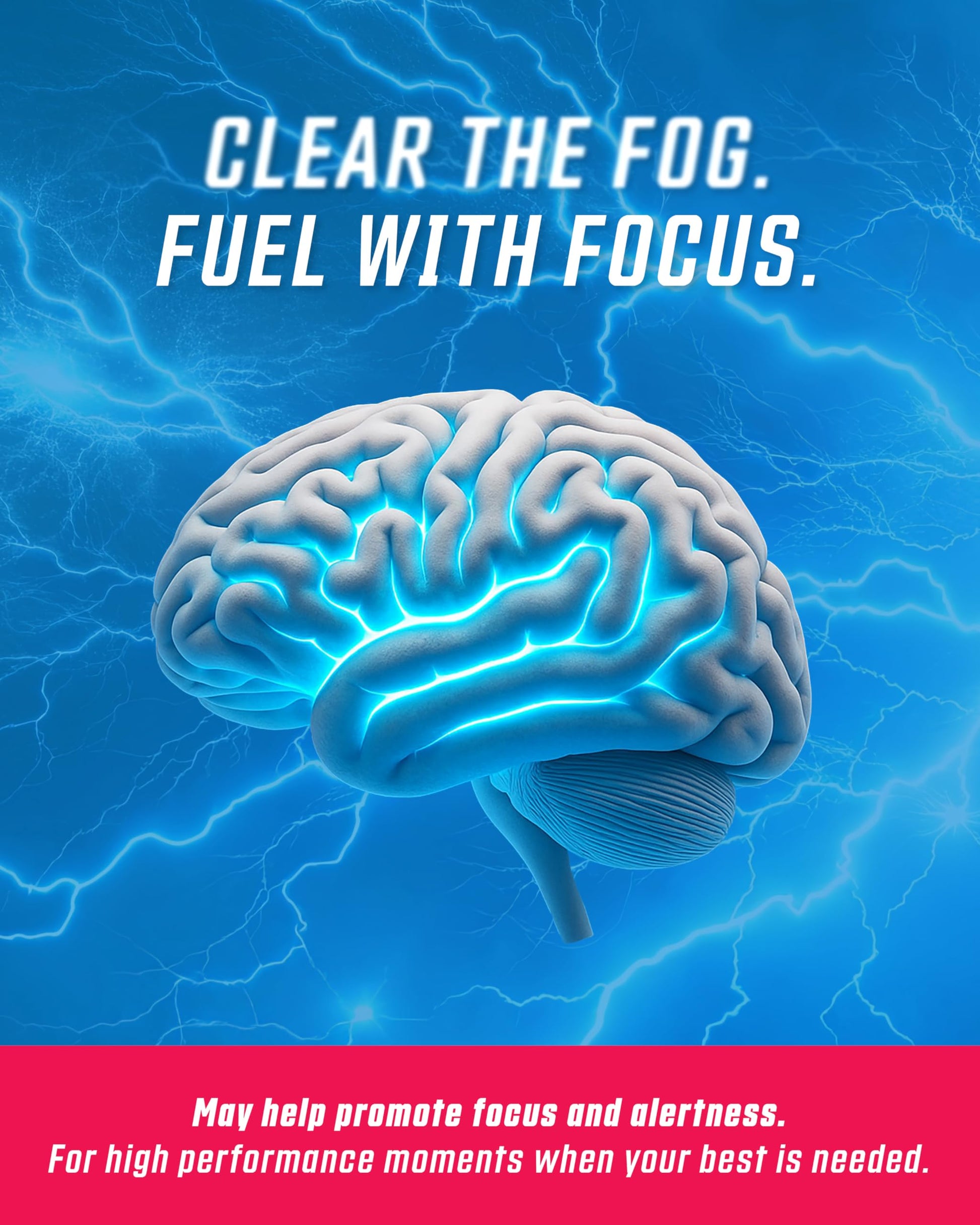 GRINDS Focus Pouches - Naturally Flavored with Nootropic Ingredients - Contains Alpha GPC and L-Theanine - Nicotine-Free, Sugar-Free - 3 Pack, 18 Pouches Per Can - Blue Raspberry GRINDS uk supplements