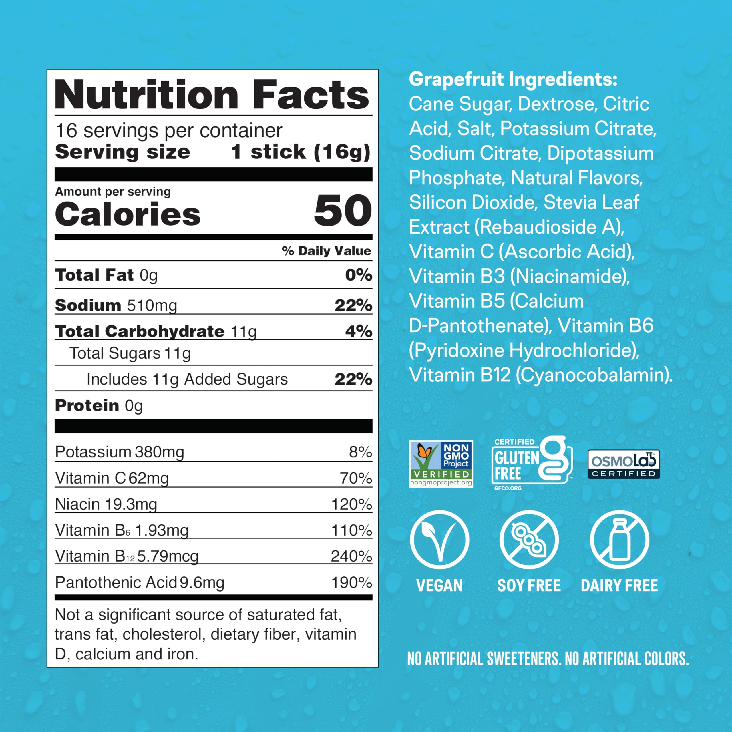 Liquid I.V.® Hydration Multiplier - Grapefruit | Electrolyte Powder Drink Mix | 3 Pack (48 Servings) Liquid I.V. uk supplements