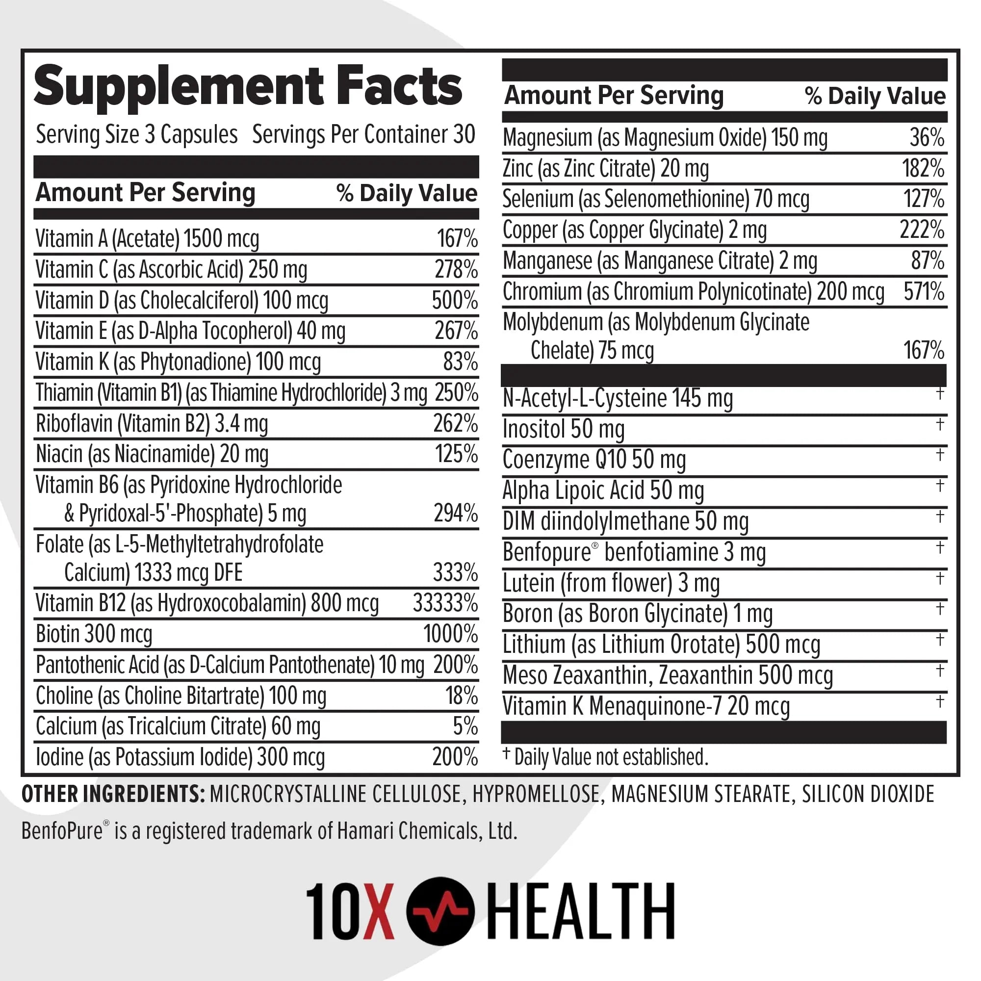 10X Health Optimize (Daily) & Sleep (PM) Bundle - Methylated Multivitamin Capsules + Magnesium, L Theanine & Melatonin 10X Health System uk supplements