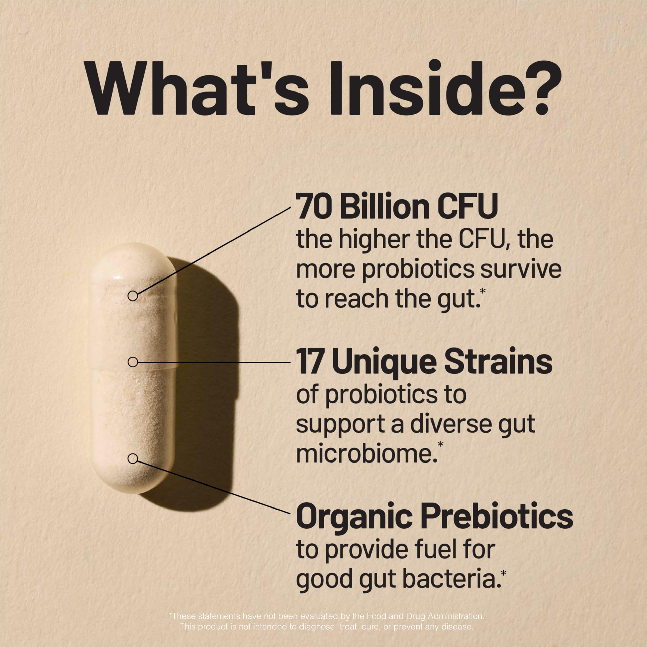 NatureWise Probiotics 70 Billion CFU - 17 Strains + Organic Prebiotics - Immune, Digestive & Gut Health Support for Women & Men - Vegetarian, Gluten-Free, Non-GMO - 60 Capsules[2-Month Supply] NatureWise uk supplements