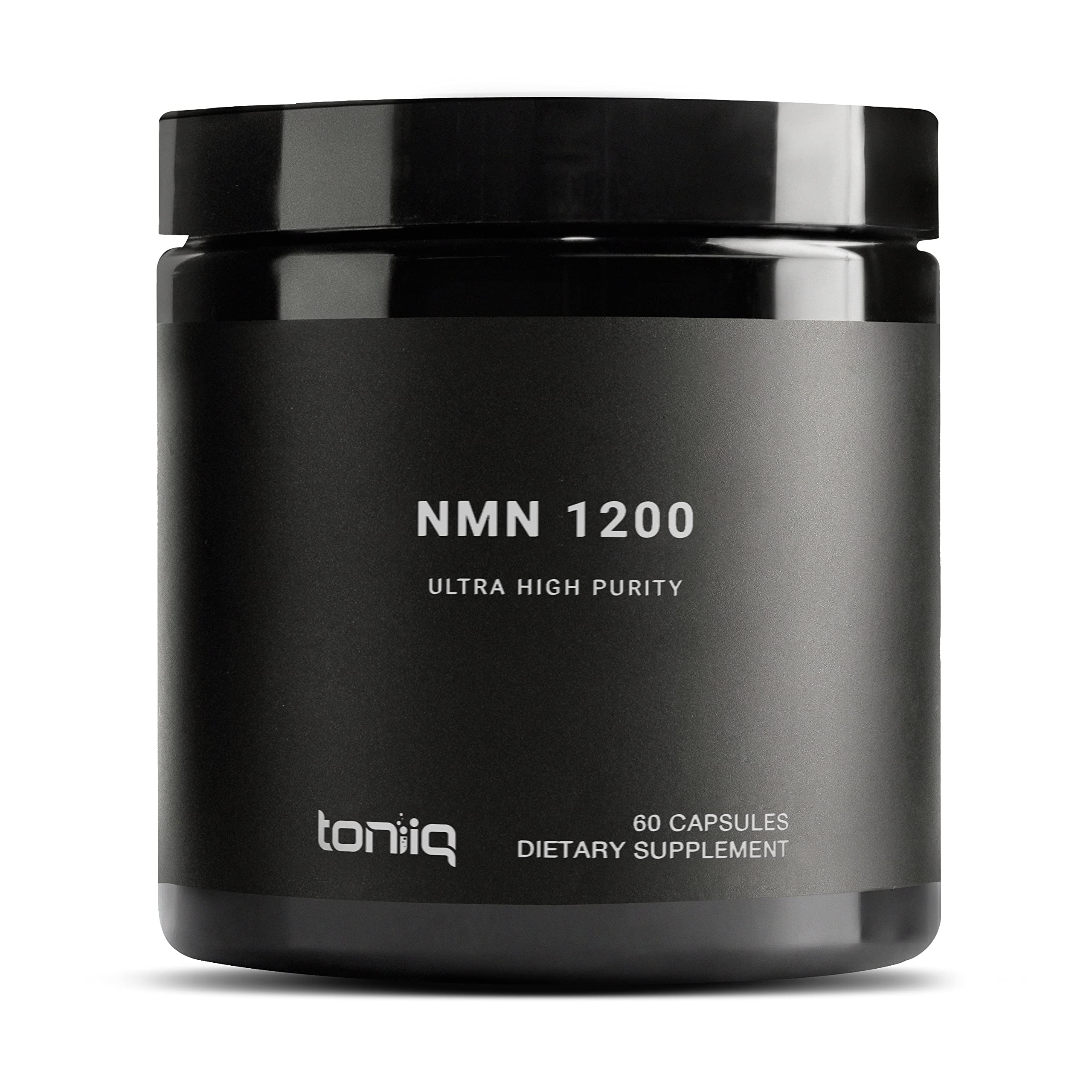 Toniiq NMN Supplement 1200mg - Third Party Tested Stabilized Capsules - 98% Highly Purified for NAD + - 60 Capsules Nicotinamide Mononucleotide Booster Supplement Toniiq uk supplements