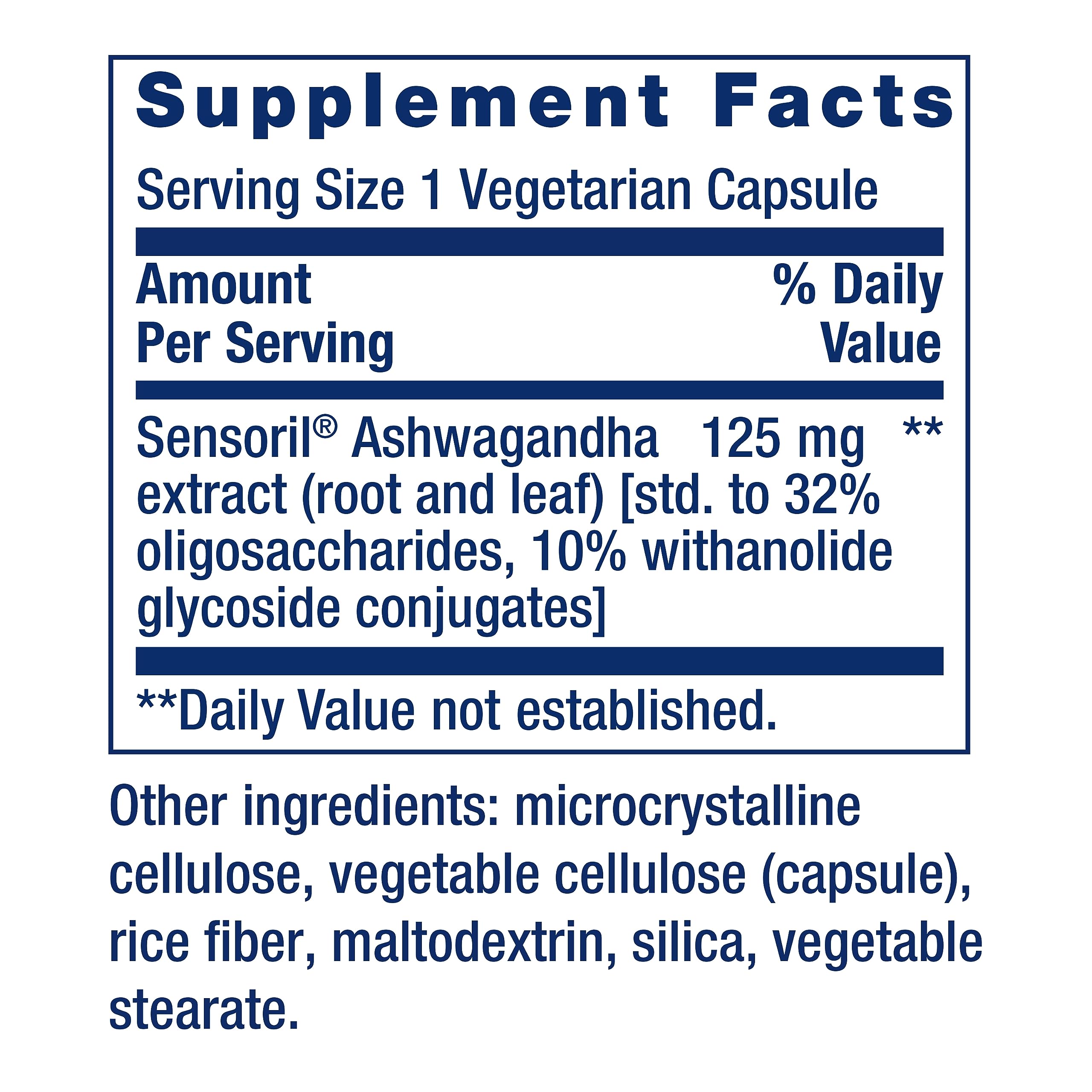 Life Extension Optimized Ashwagandha - Stress Management Supplement for a Healthy Stress Response, Focus, Memory, Stress Relief - Vegetarian, Gluten-Free, Non-GMO, 60 Capsules Life Extension uk supplements