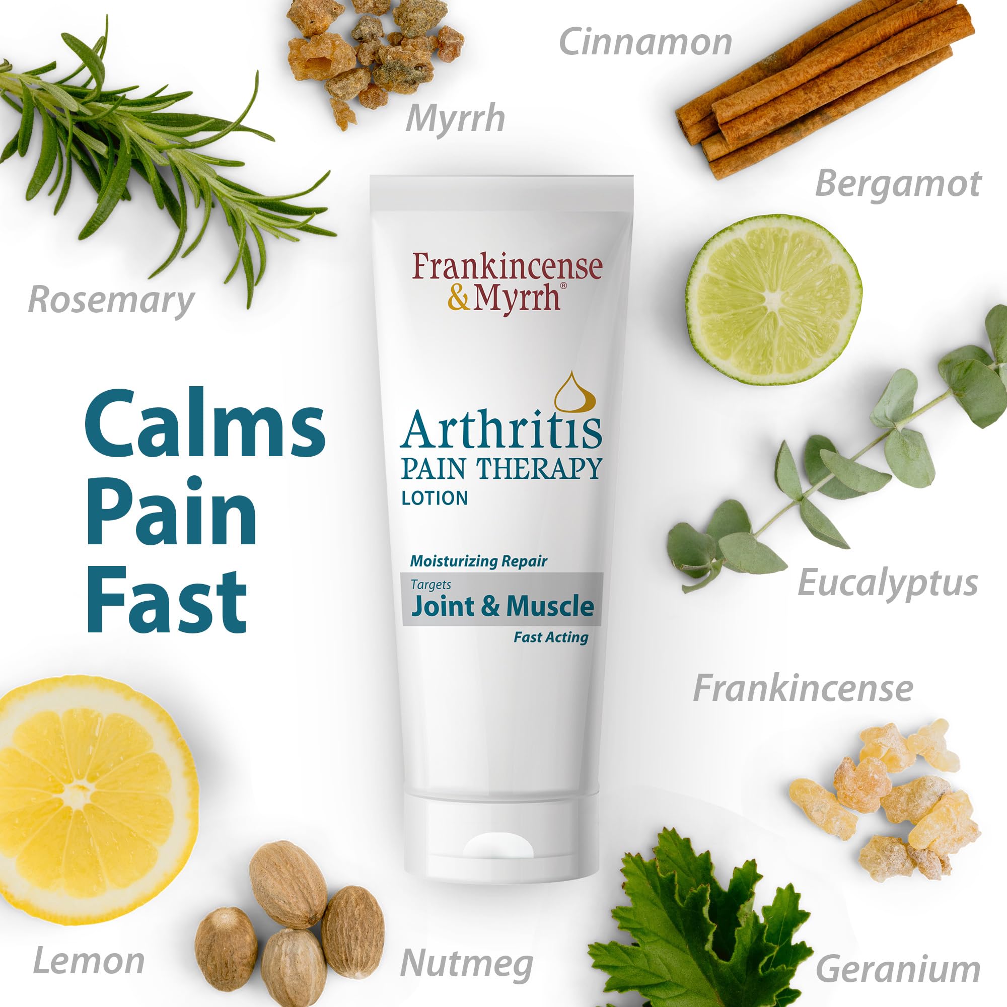 Frankincense and Myrrh Arthritis Pain Reliever Therapy Lotion – Topical Arthritis Pain Relief Cream and Hydrating Skin Repair, Body Relief for Sciatica, Knee, Back, Joints, Neck, Hands, 3 Oz - 1 Pack FRANKINCENSE & MYRRH uk supplements