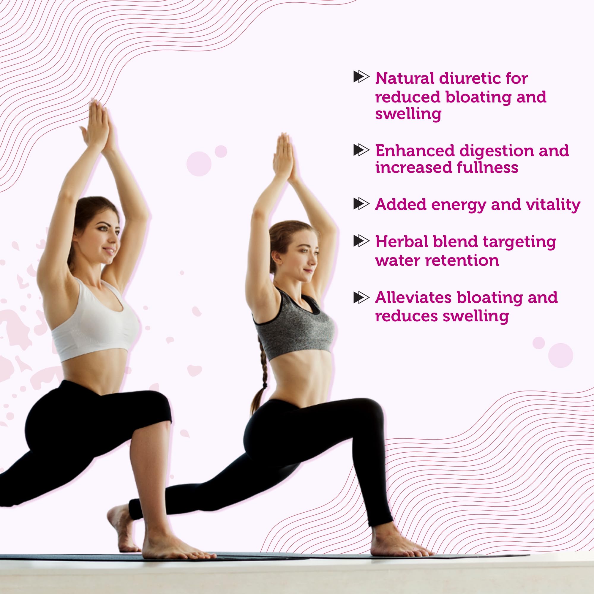 Water Retention Pills for Women Bloating Relief with Vitamin B6, Dandelion & Green Tea Natural LADYME WOMEN'S HEALTH uk supplements