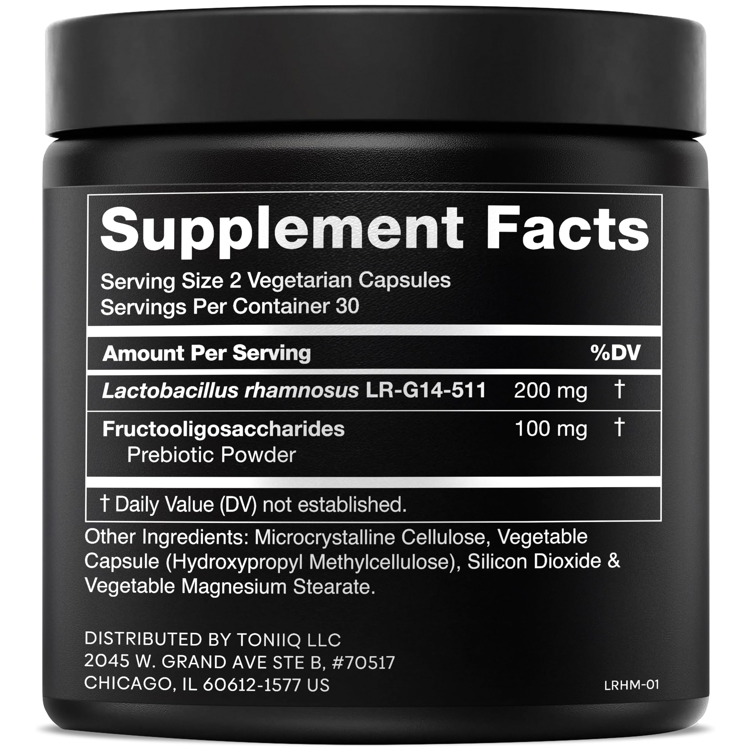 Toniiq Lactobacillus Rhamnosus – Ultra High Strength 100B CFU with Prebiotic FOS – Delayed Release Capsules – Third-Party Lab Tested – 60 Capsules Toniiq uk supplements
