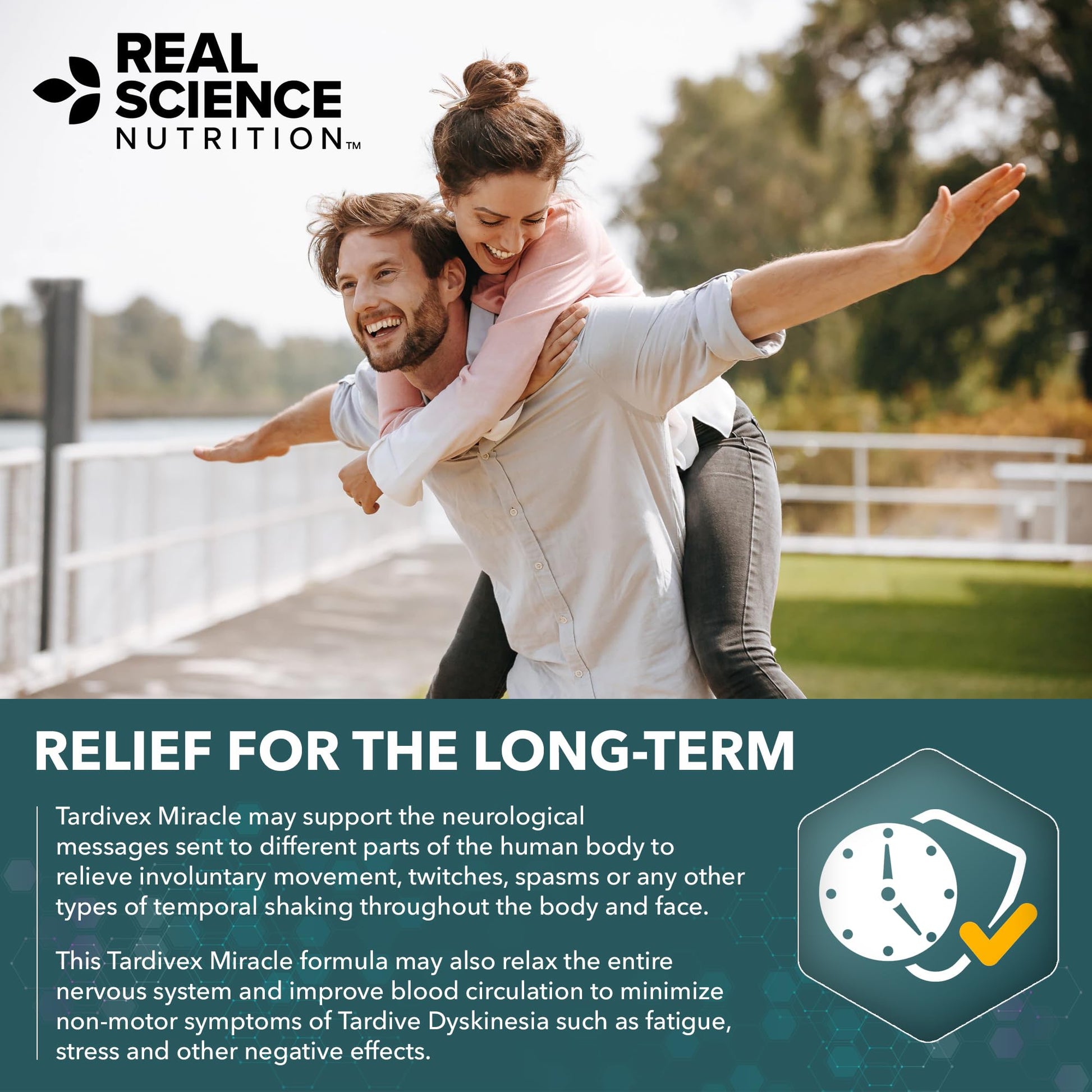 Real Science Tardivex All Natural Nerve Support Supplement for Neurological Balance - Includes Vinitrox, GABA & Essential Vitamins for Controlled Movement & Coordination - Made in USA, 60 Caps Real Science Nutrition uk supplements