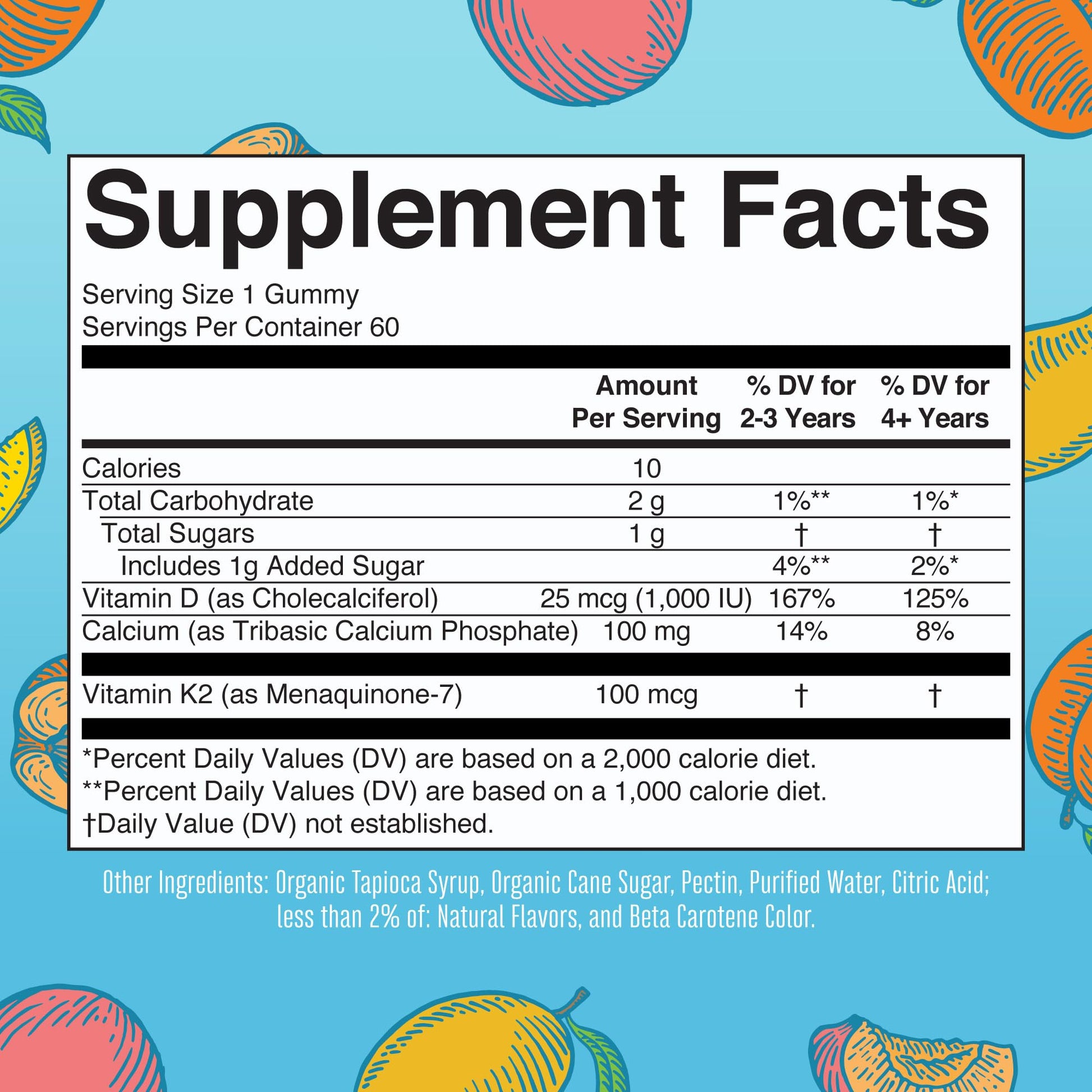 MaryRuth Organics Calcium with Vitamin D & Vitamin K2, 2 Month Supply, Calcium Supplement Supports Bone Health & Joint Support, with Vitamins D3 K2 Gummies, Vegan, Non-GMO, Gluten Free, 60 Count MARYRUTH'S uk supplements