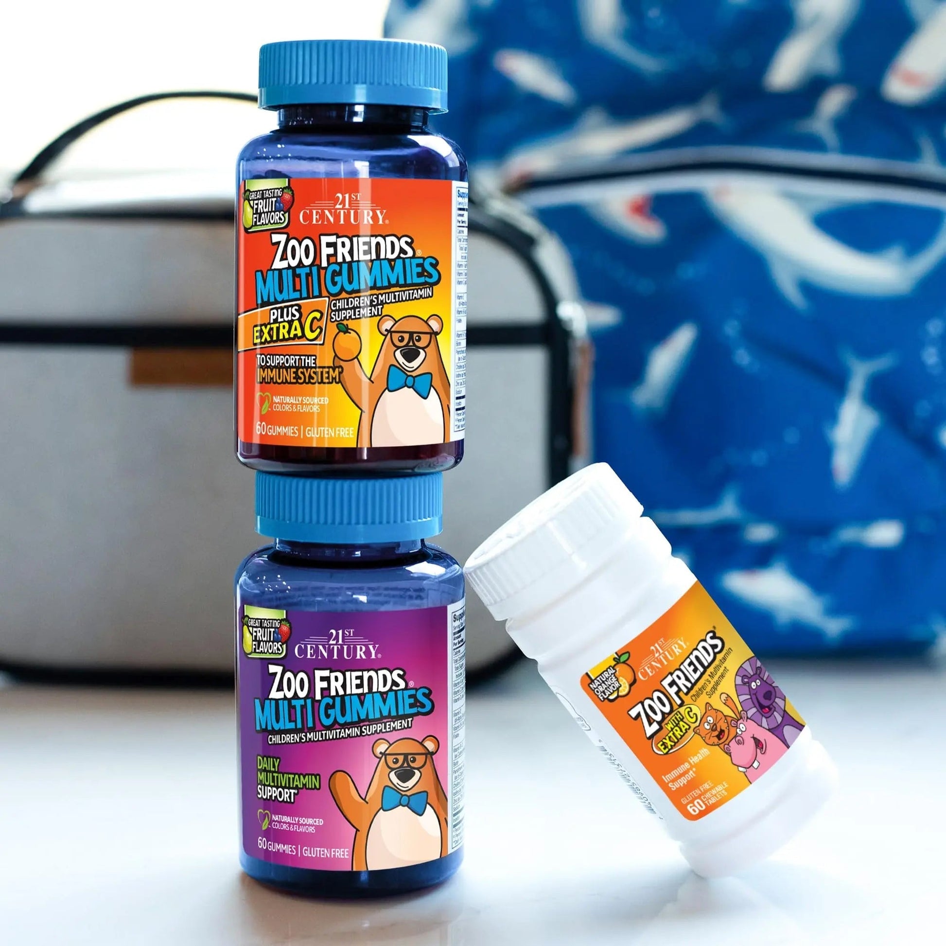 21st Century Zoo Friends with Extra C Chewable Tablets, 60 Count 21st Century uk supplements