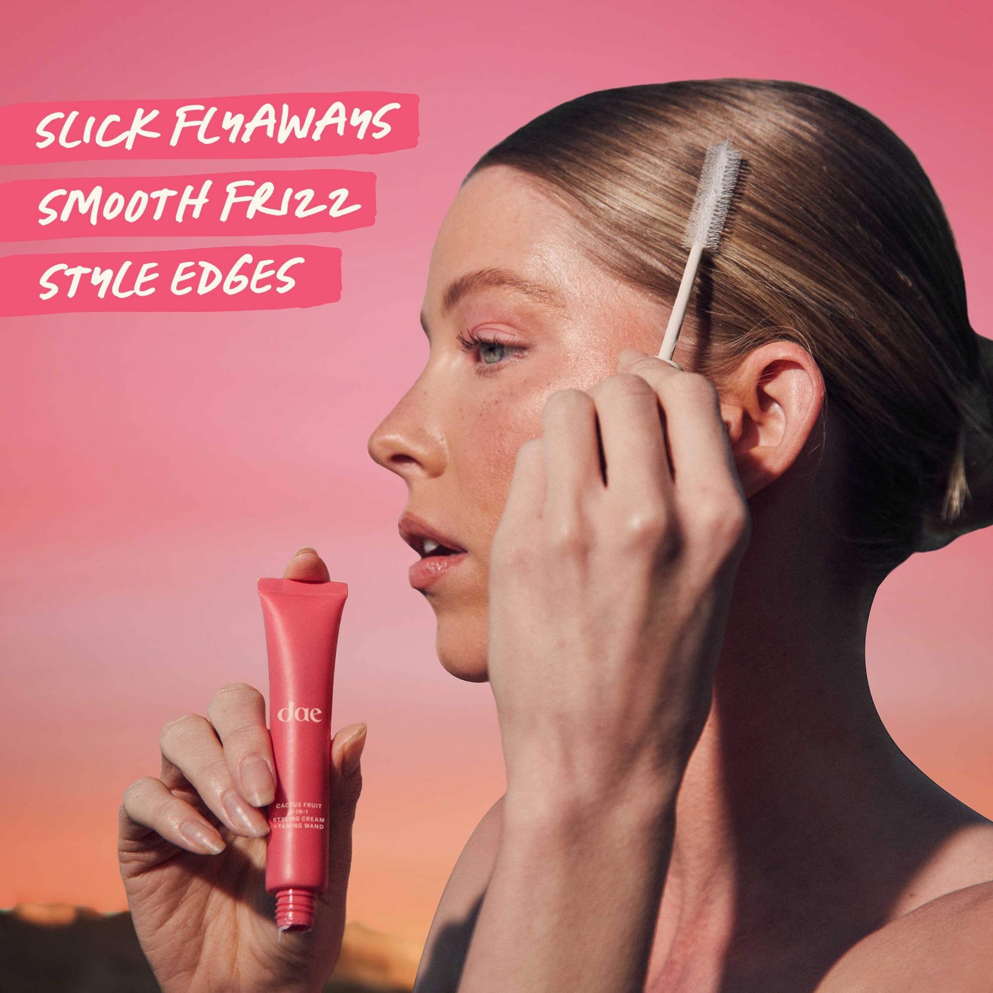 DAE Cactus Fruit 3-In-1 Styling Cream & Taming Wand - Tame Flyaways, Smooth Frizz, Style Edges (0.6 oz.) DAE uk supplements