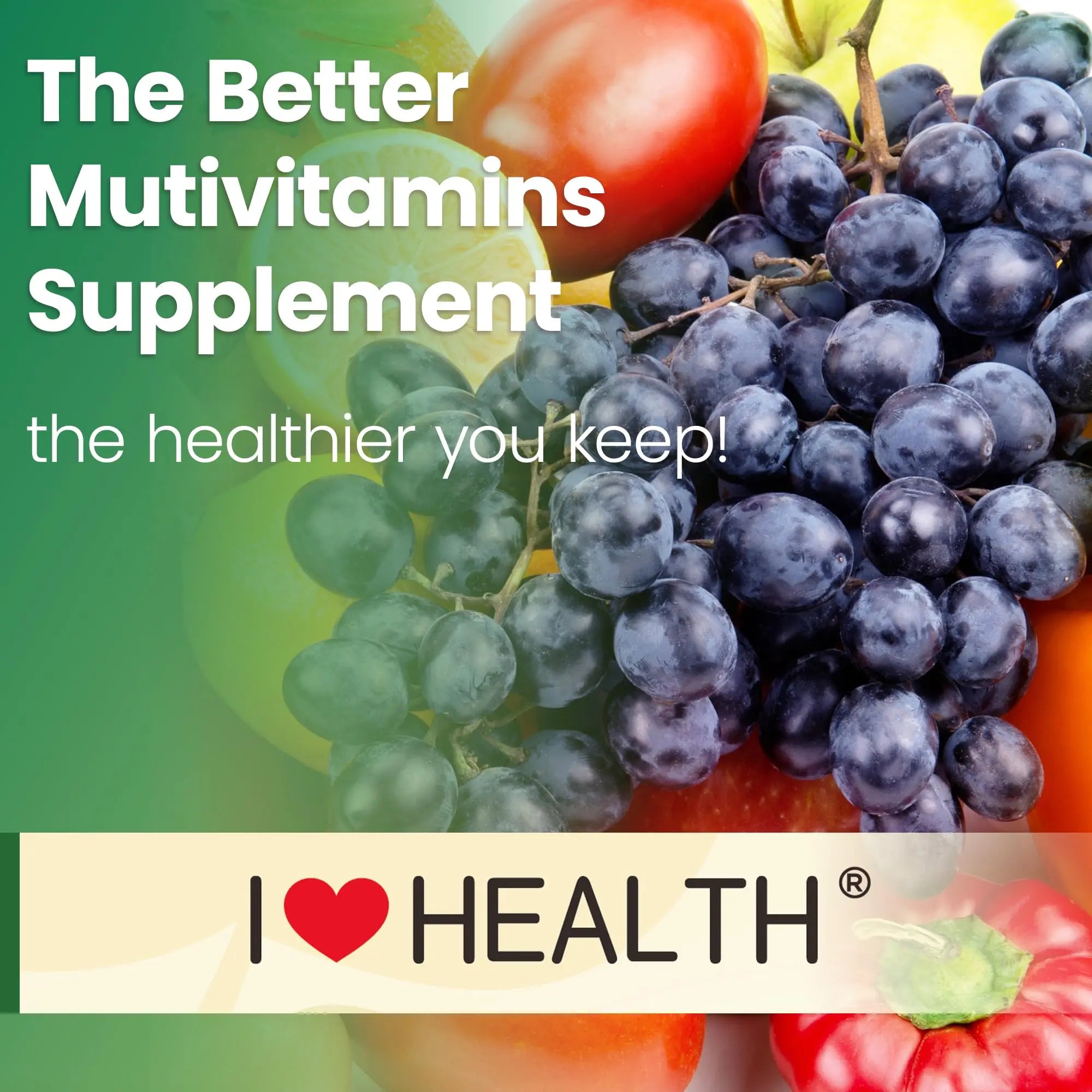 I LOVE HEALTH® 15-in-1 Multivitamin Gummies for Adults & Kids - Enhanced Formula with Vitamin A, C, D3, E, B12, Zinc, Magnesium & More I LOVE HEALTH uk supplements