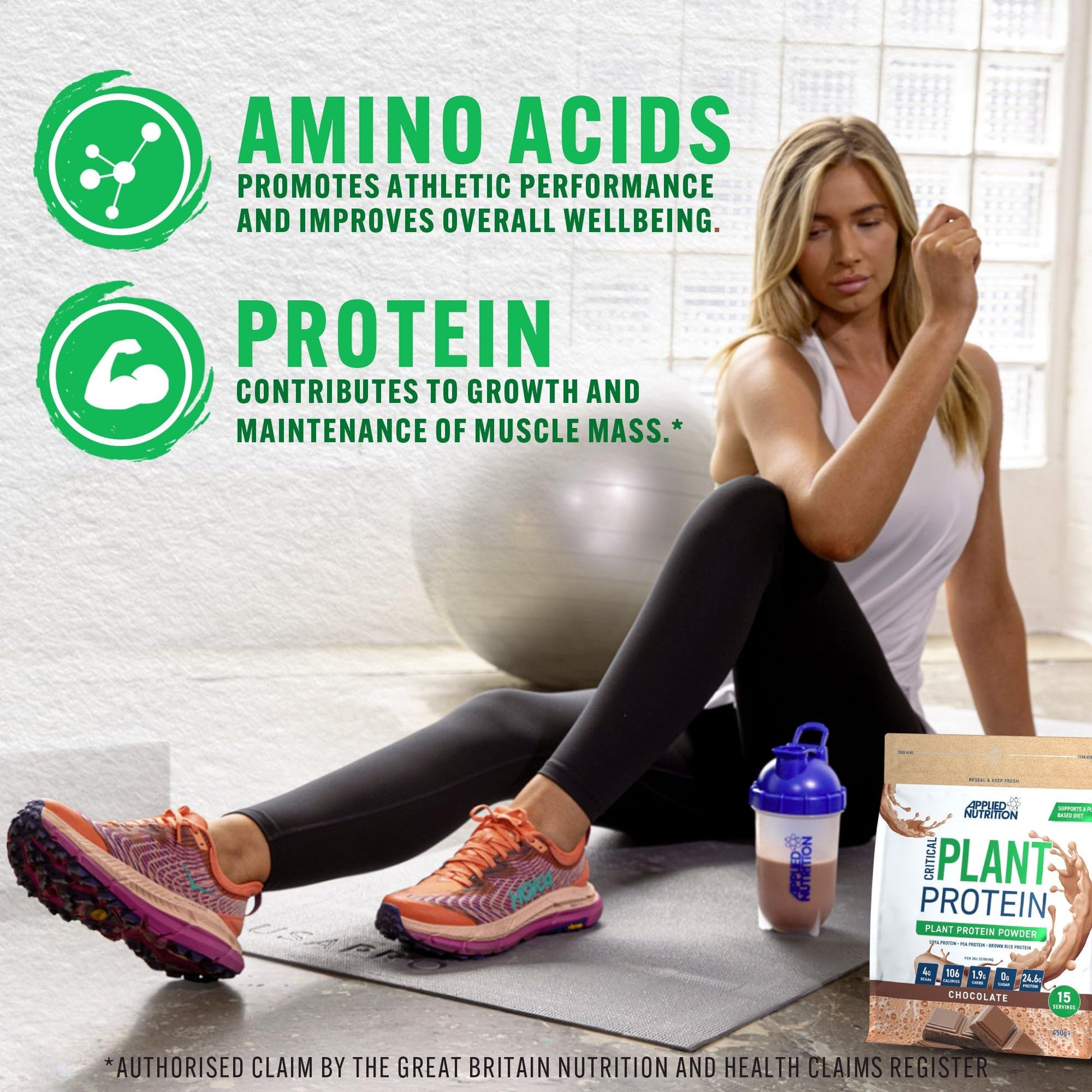Applied Nutrition Plant Protein Powder – Critical Plant Vegan Protein Shake with SOYA, Pea, Brown Rice Proteins Applied Nutrition uk supplements