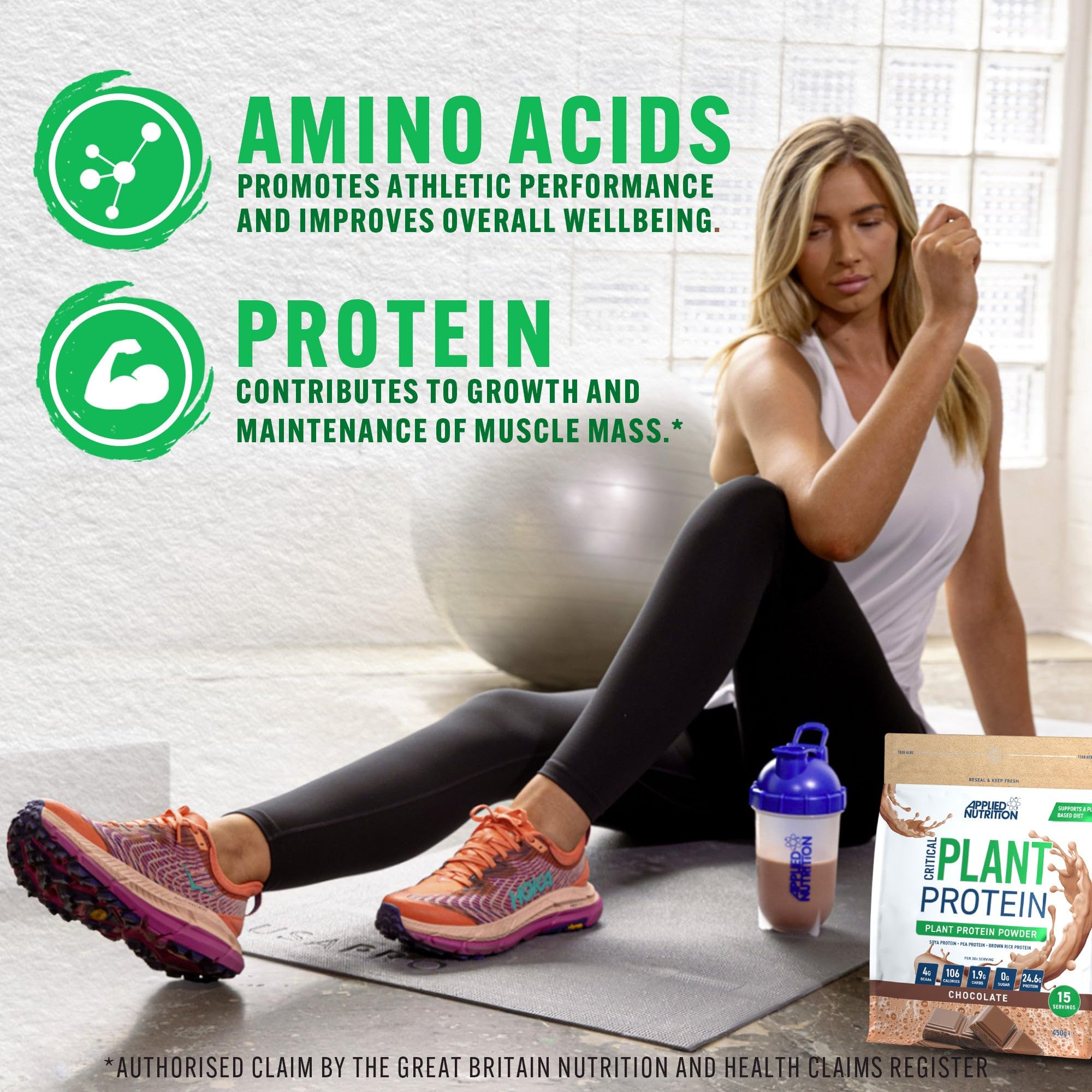 Applied Nutrition Plant Protein Powder – Critical Plant Vegan Protein Shake with SOYA, Pea, Brown Rice Proteins Applied Nutrition uk supplements