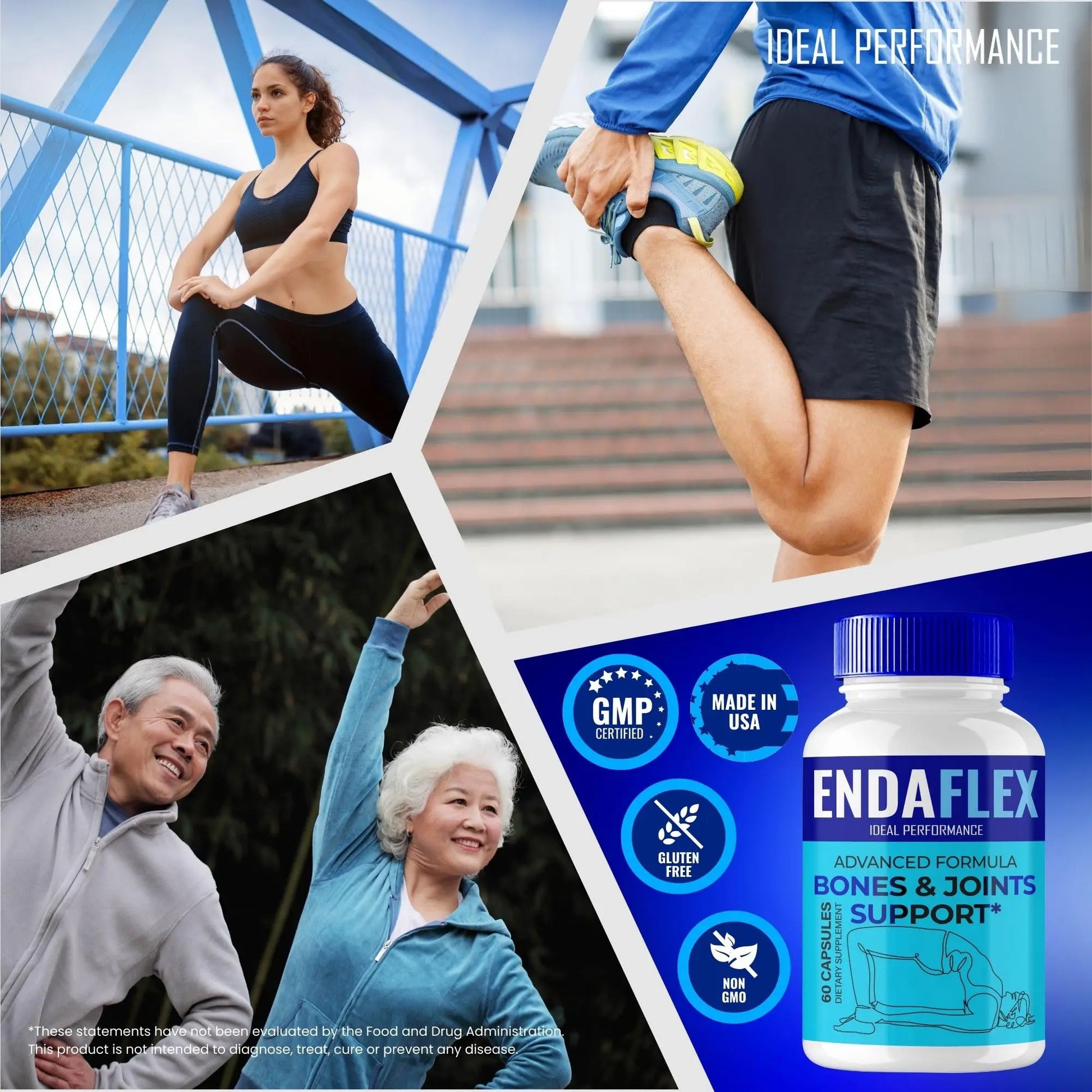 Endaflex Capsules, Advanced Joint Support Supplement Pills for Mobility and Comfort - Maximum Strength, Official Enda Flex Joint Support All Natural Formula, Premium Enda-Flex Reviews (2 Pack) IDEAL PERFORMANCE uk supplements
