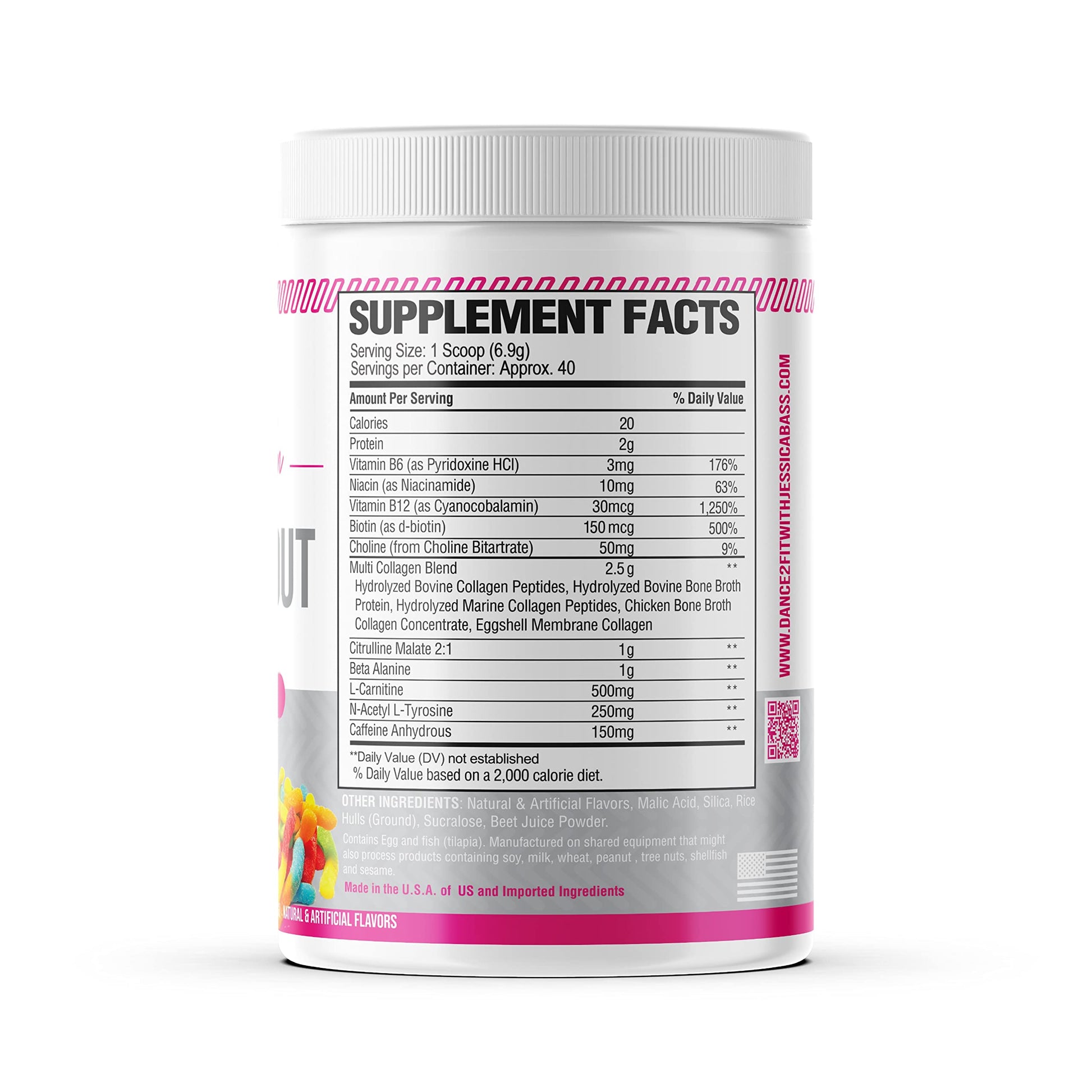 D2Fit (by Jessica Bass Women’s Pre Workout Multi Collagen (2.5g) + Biotin (150mcg) D2Fit uk supplements