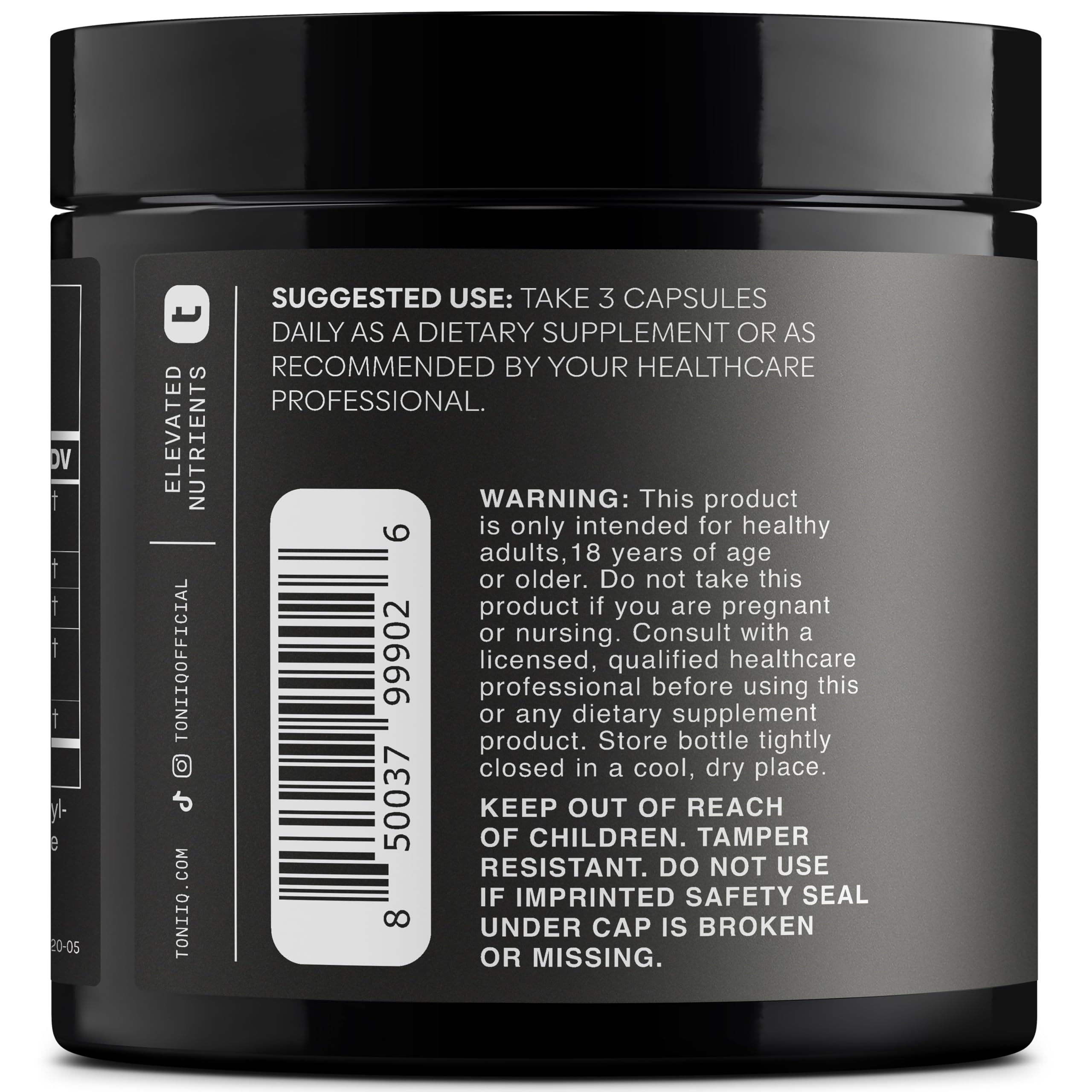 Turmeric Curcumin - Ultra High Potency 60:1 Extract with 97% Curcuminoids - 1200mg Per Serving - Black Pepper & MCT Oil for Enhanced Absorption - Third-Party Lab Tested - 120 Capsules Toniiq uk supplements