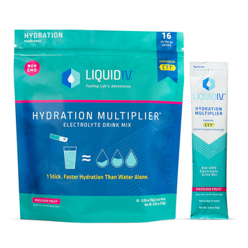 Liquid I.V. Hydration Multiplier - Passion Fruit - Hydration Powder Packets | Electrolyte Liquid I.V. uk supplements