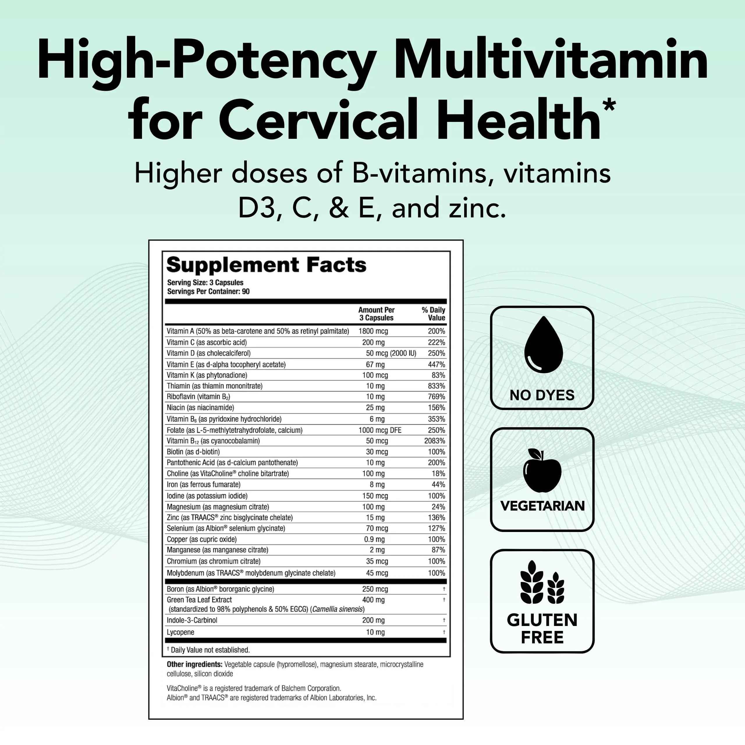 Theralogix ProCerv HP High-Potency Multivitamin - 90-Day Supply - Support for Women & Men - Immune Support Supplement Theralogix uk supplements