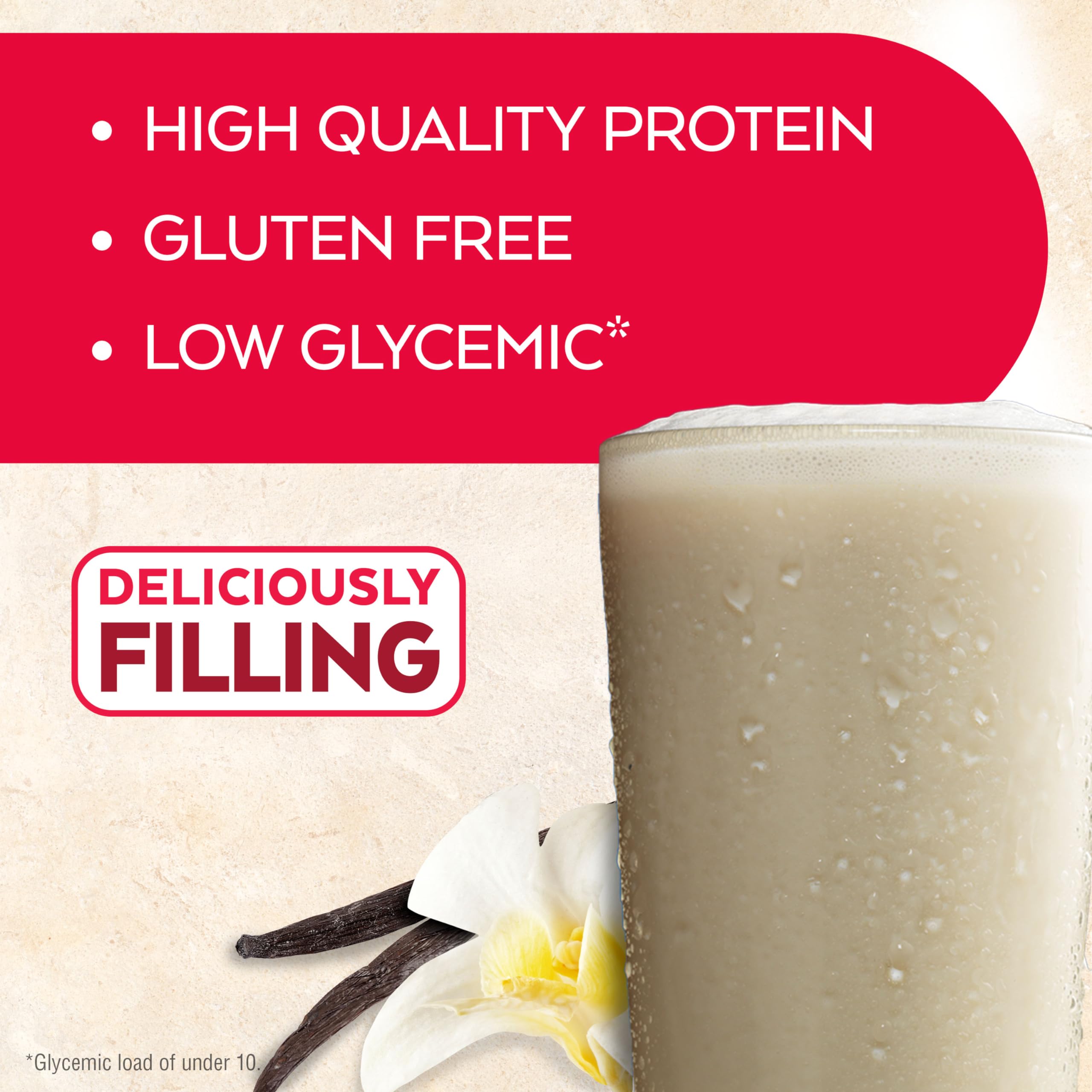 Atkins Vanilla Cream Meal Size Protein Shake, 23g Protein, Low Glycemic, 3g Carb Atkins uk supplements