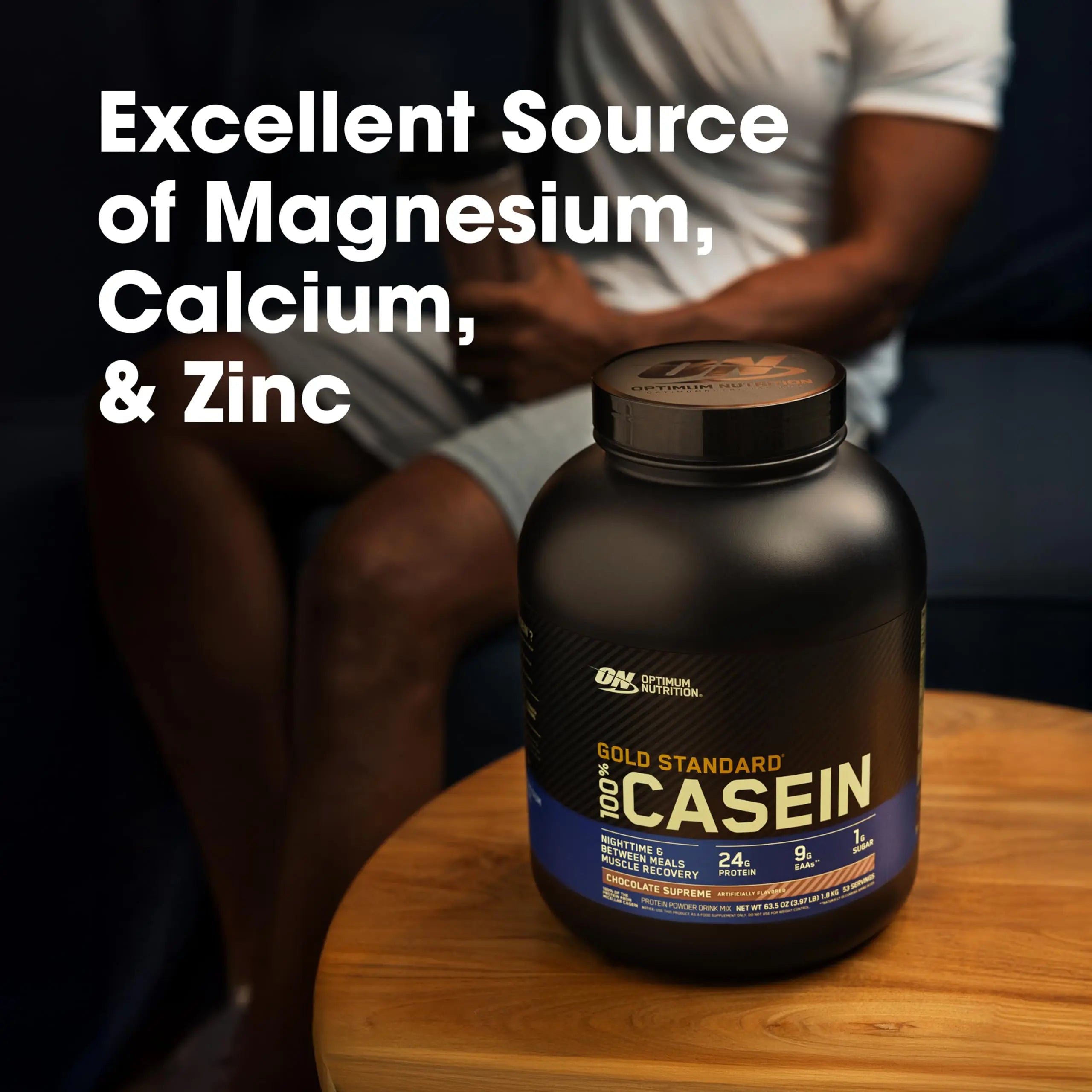 Optimum Nutrition Gold Standard 100% Micellar Casein Protein Powder, Slow Digesting, Helps Keep You Full, Overnight Muscle Recovery, Chocolate Supreme, 2 Pound (Packaging May Vary) Optimum Nutrition uk supplements