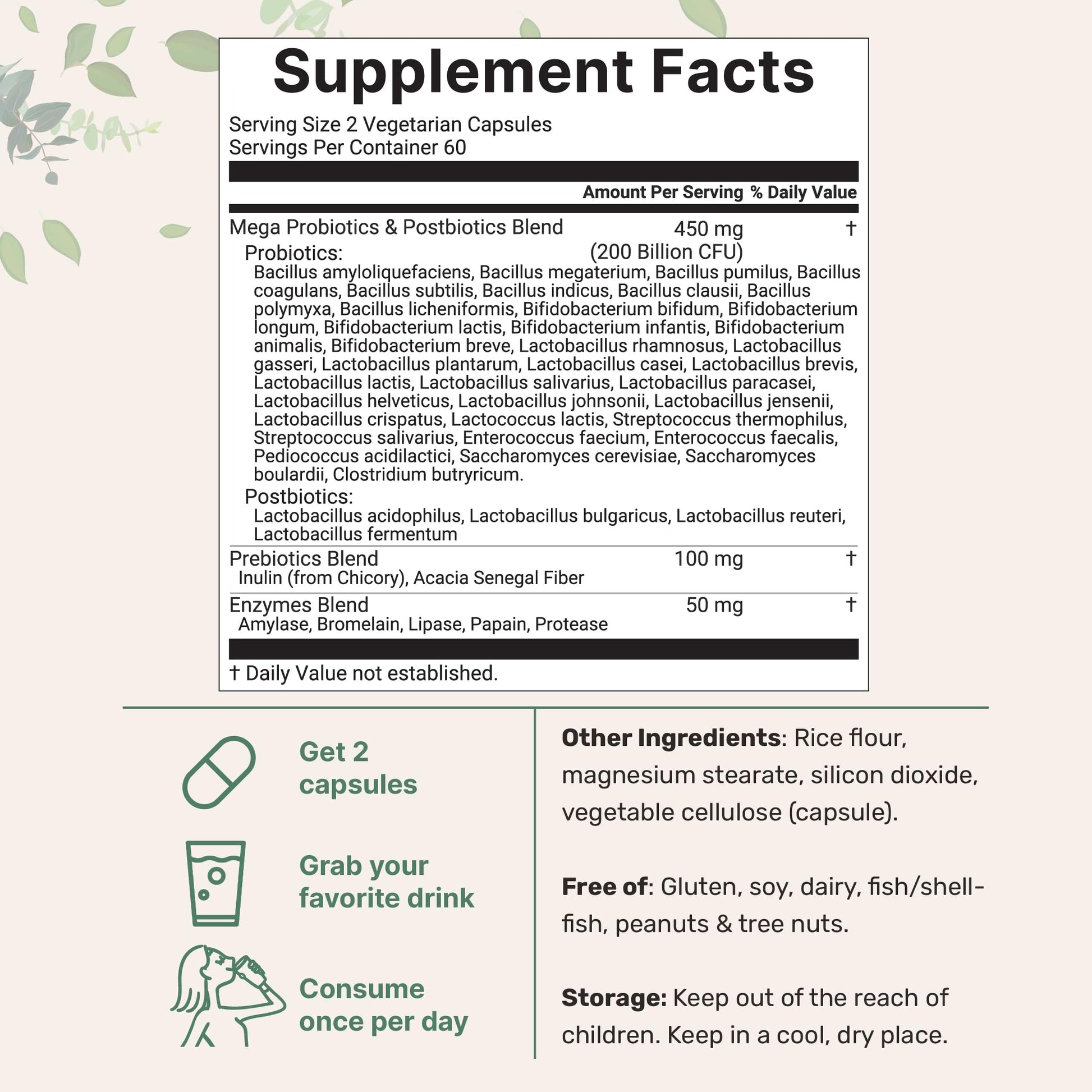 Micro Ingredients Probiotics 200 Billion CFU, 120 Veggie Capsules | Mega Probiotics for Men & Women | 40 Strains with Prebiotics, Postbiotics & Digestive Enzymes | Gut, Immune & Digestive Health Micro Ingredients uk supplements