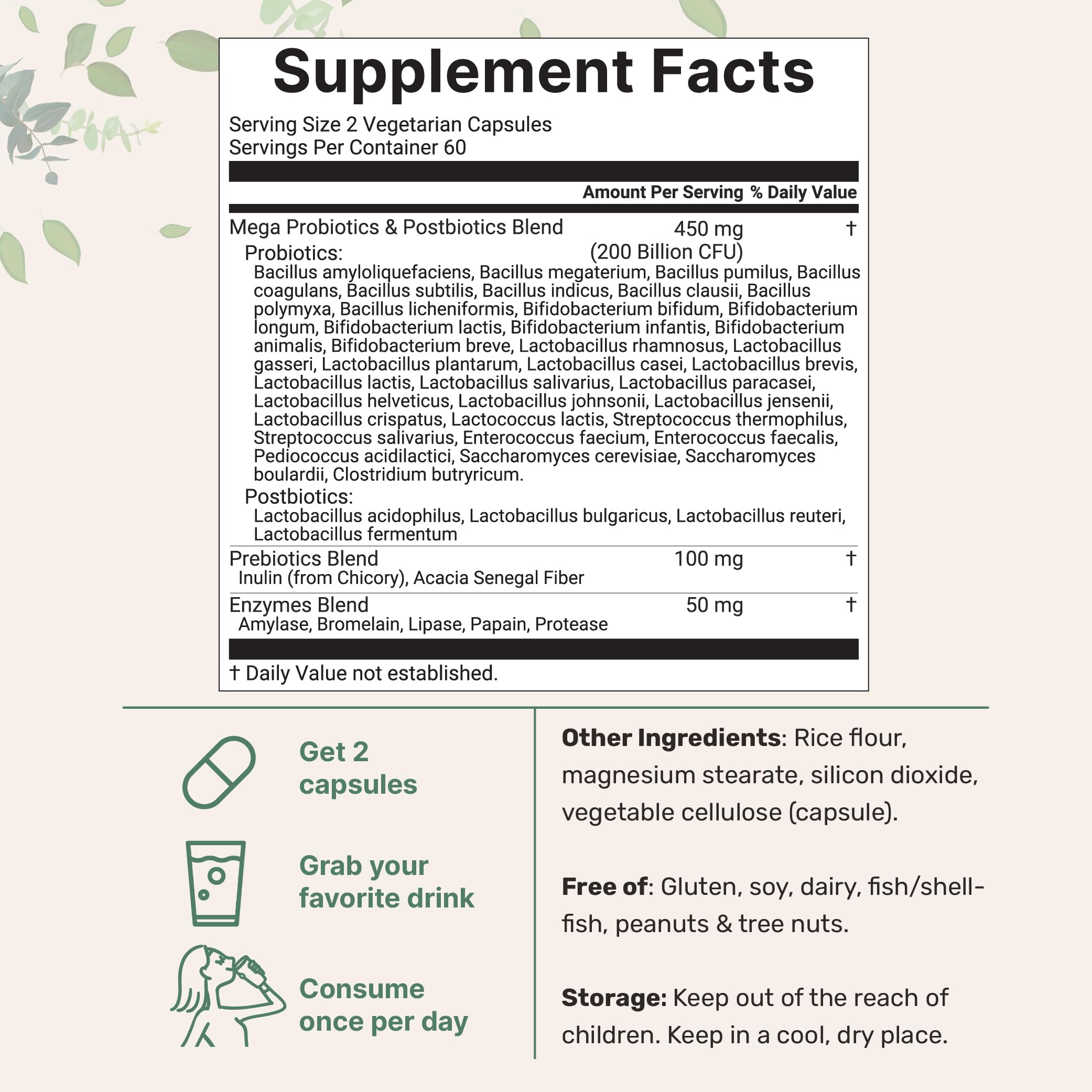 Micro Ingredients Probiotics 200 Billion CFU, 120 Veggie Capsules | Mega Probiotics for Men & Women | 40 Strains with Prebiotics, Postbiotics & Digestive Enzymes | Gut, Immune & Digestive Health Micro Ingredients uk supplements