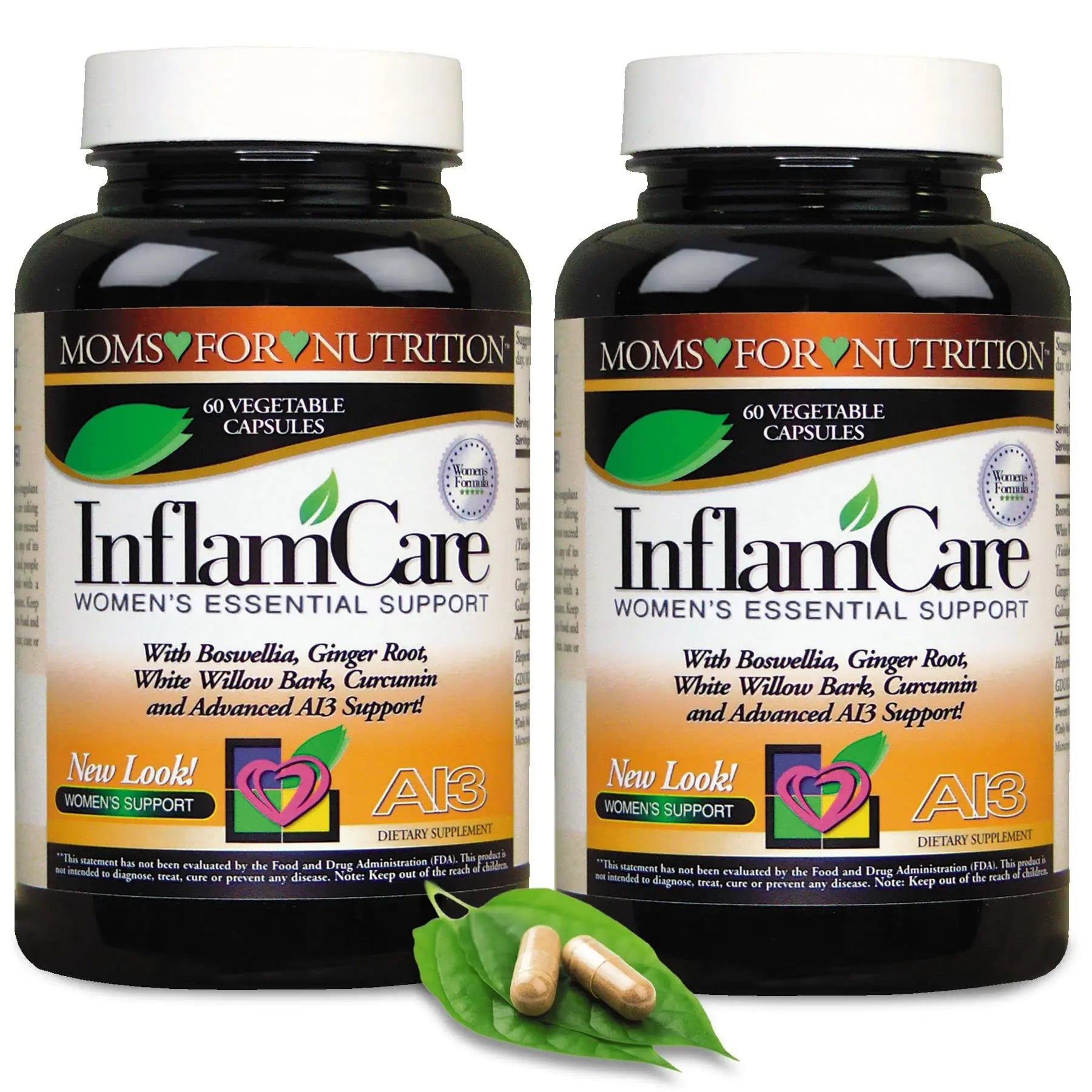 Moms For Nutrition 3 Bottles - InflamCare 3000MG Women’s Formula Gluten Free - 180 Count Moms For Nutrition uk supplements