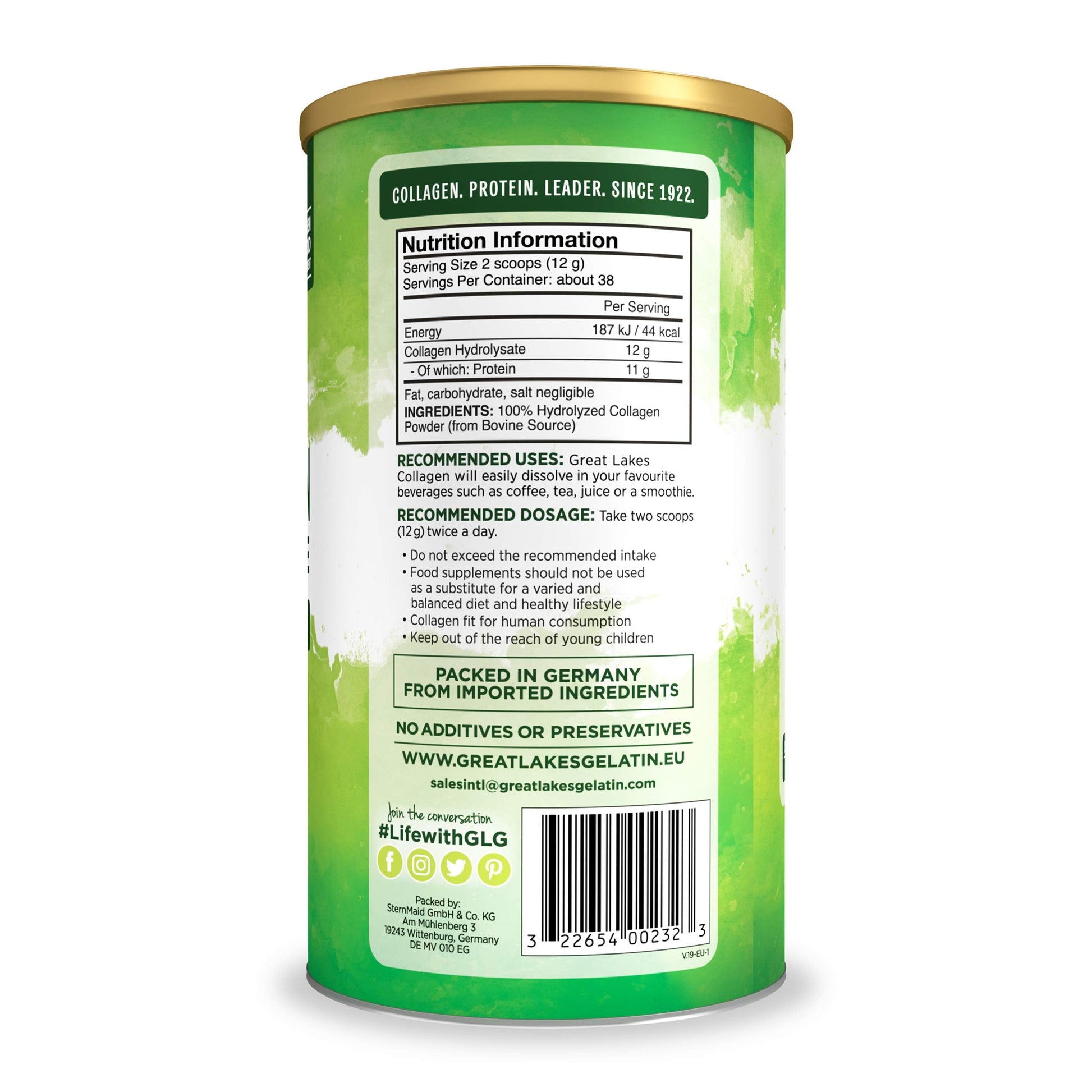 Great Lakes Gelatin Collagen Hydrolysate, Grass-Fed Bovine Hydrolysed Collagen Peptides Protein Great Lakes Gelatin uk supplements
