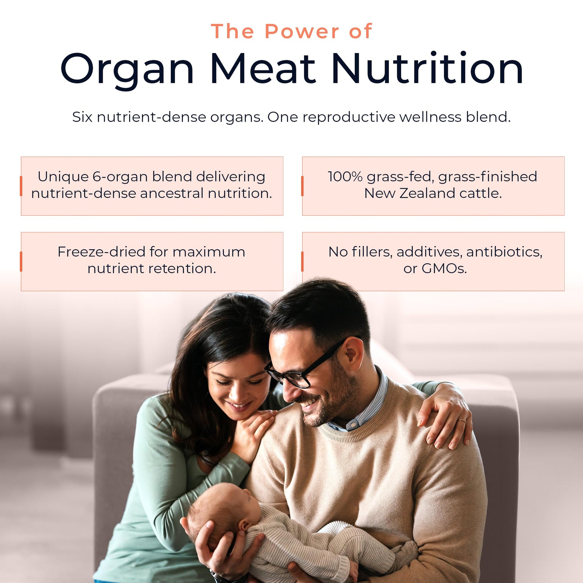 Molecular Fertility Beef Organ Complex - Pasture-Raised, Grass Fed Beef Liver, Brain, Heart, Spleen, Pancreas Blend, Healthy Hormone Balance and Fertility Supplement for Women and Men, 180 Capsules Molecular Fertility uk supplements