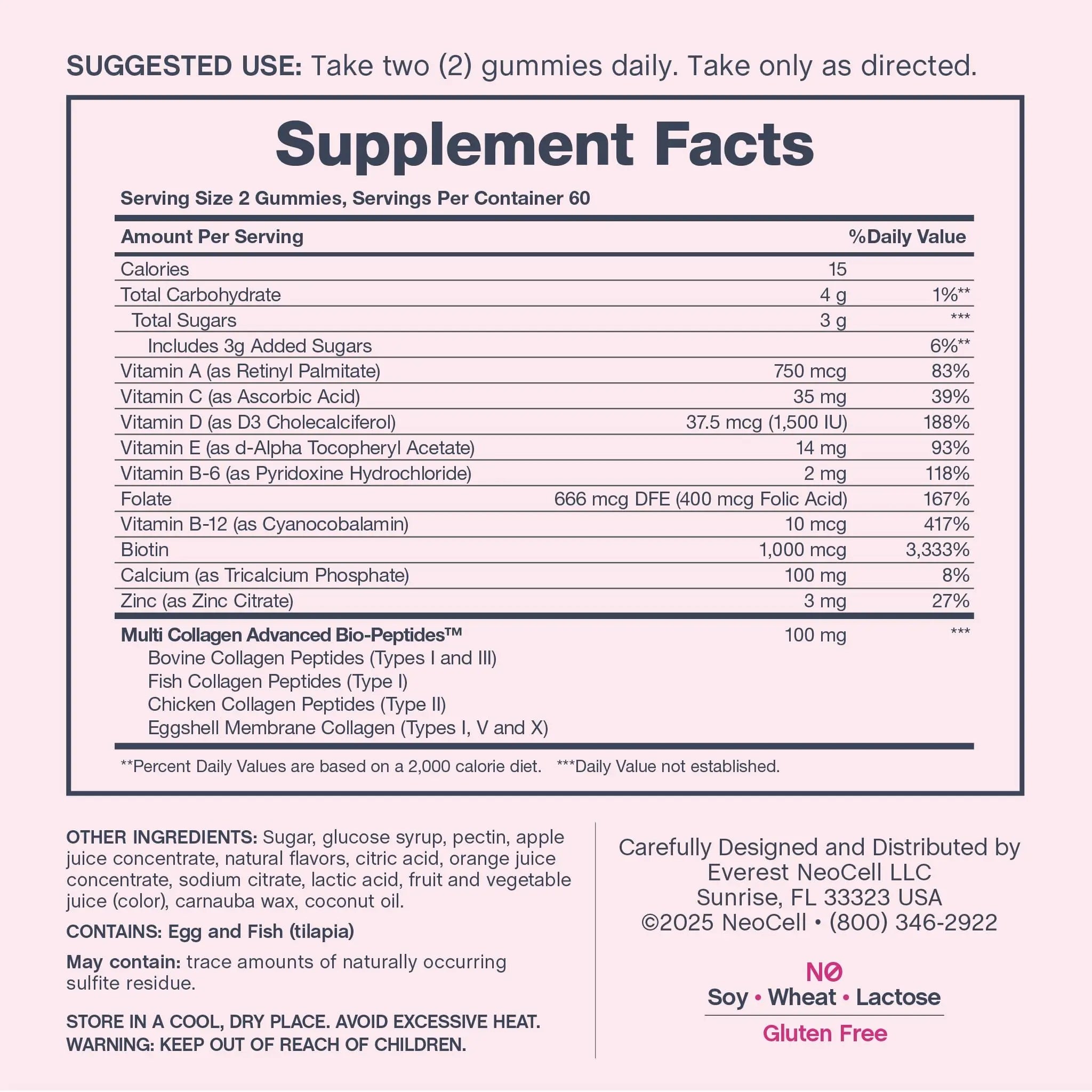 NeoCell Women's Multi Gummy with Collagen | 120 Gummies | Essential Vitamins & Minerals | Berry Flavor Supplement NeoCell uk supplements