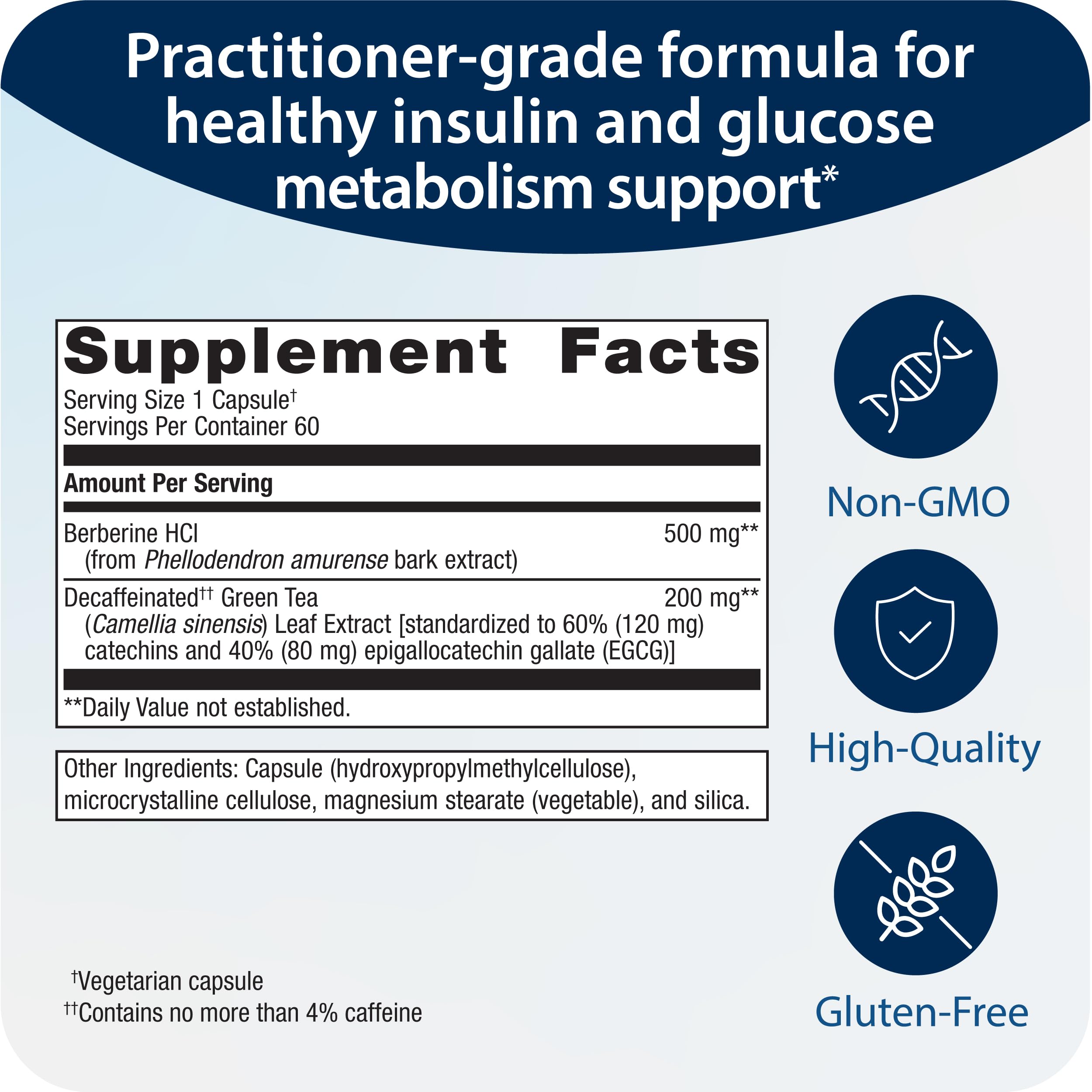 Metagenics Berberine GT - 500 mg Berberine HCl - Supports Heart Health & Carbohydrate Metagenics uk supplements