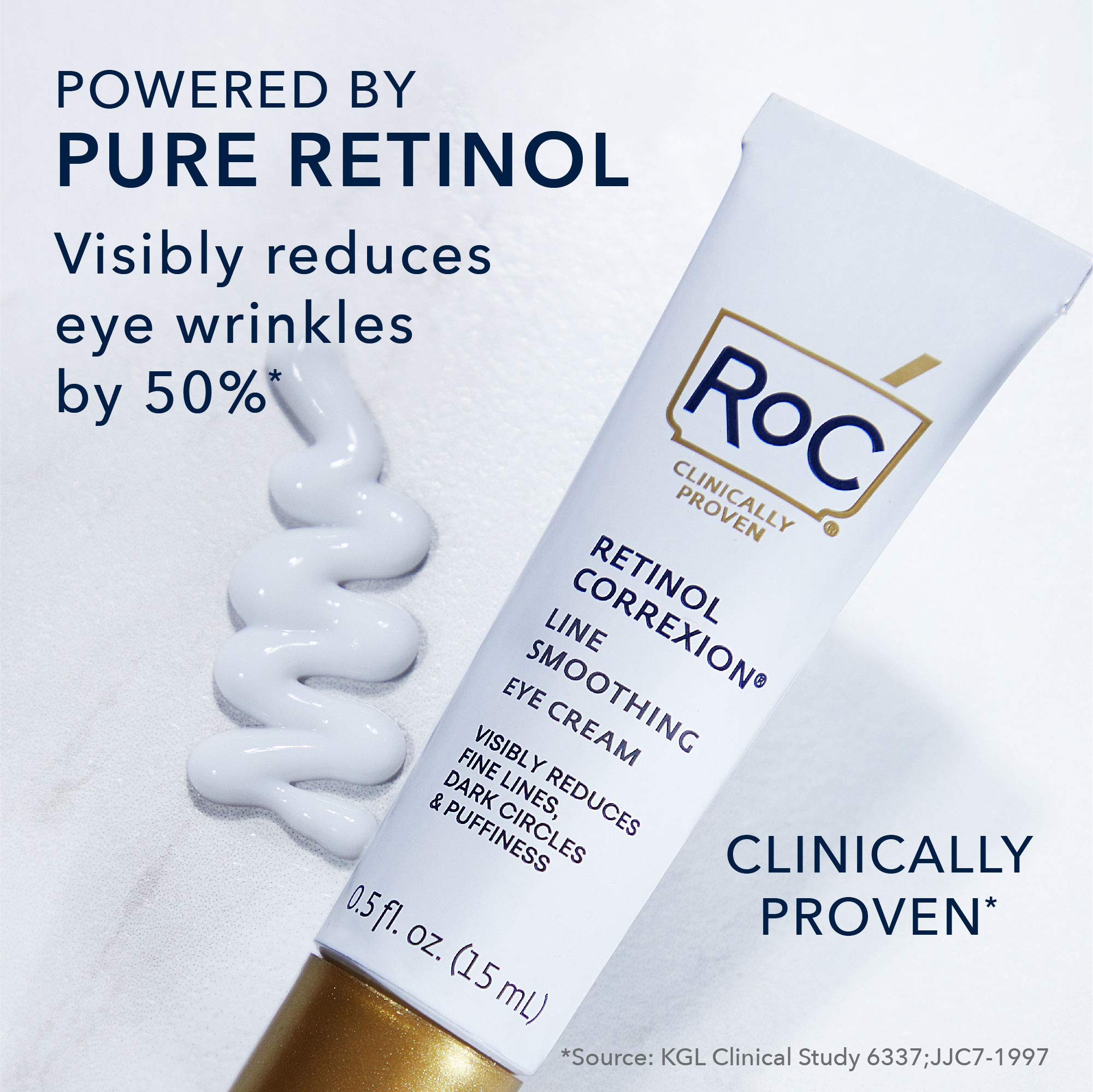 RoC Retinol Correxion Eye Cream Mini for Dark Circles & Puffiness, Daily Wrinkle RoC uk supplements