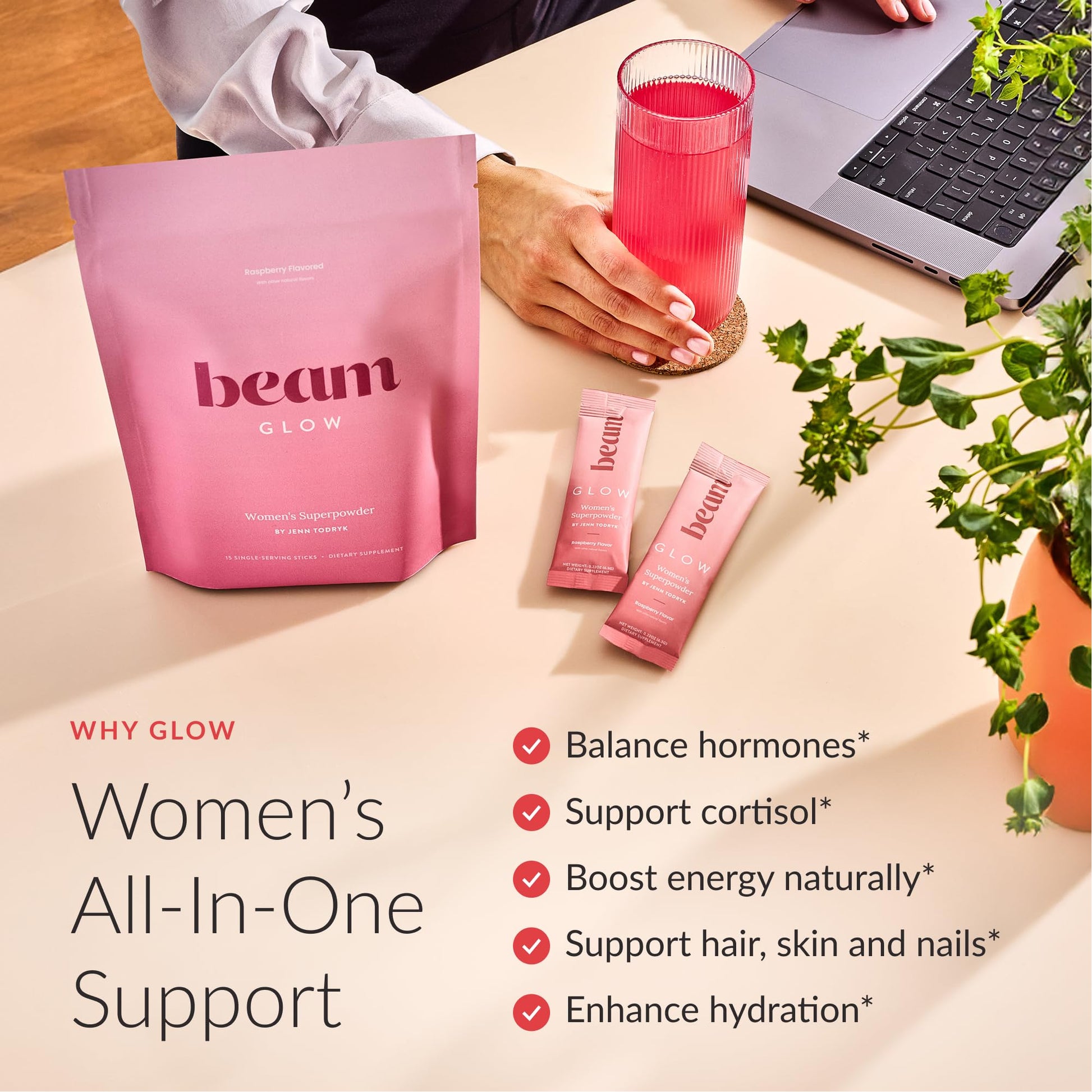 Beam Glow Hormone Balance Supplement for Women – Cortisol Supplement for Women, PMS Relief Supplement, Perimenopause & PCOS Support, Womens Vitamins, Thyroid Support with Ashwagandha & Selenium Beam uk supplements