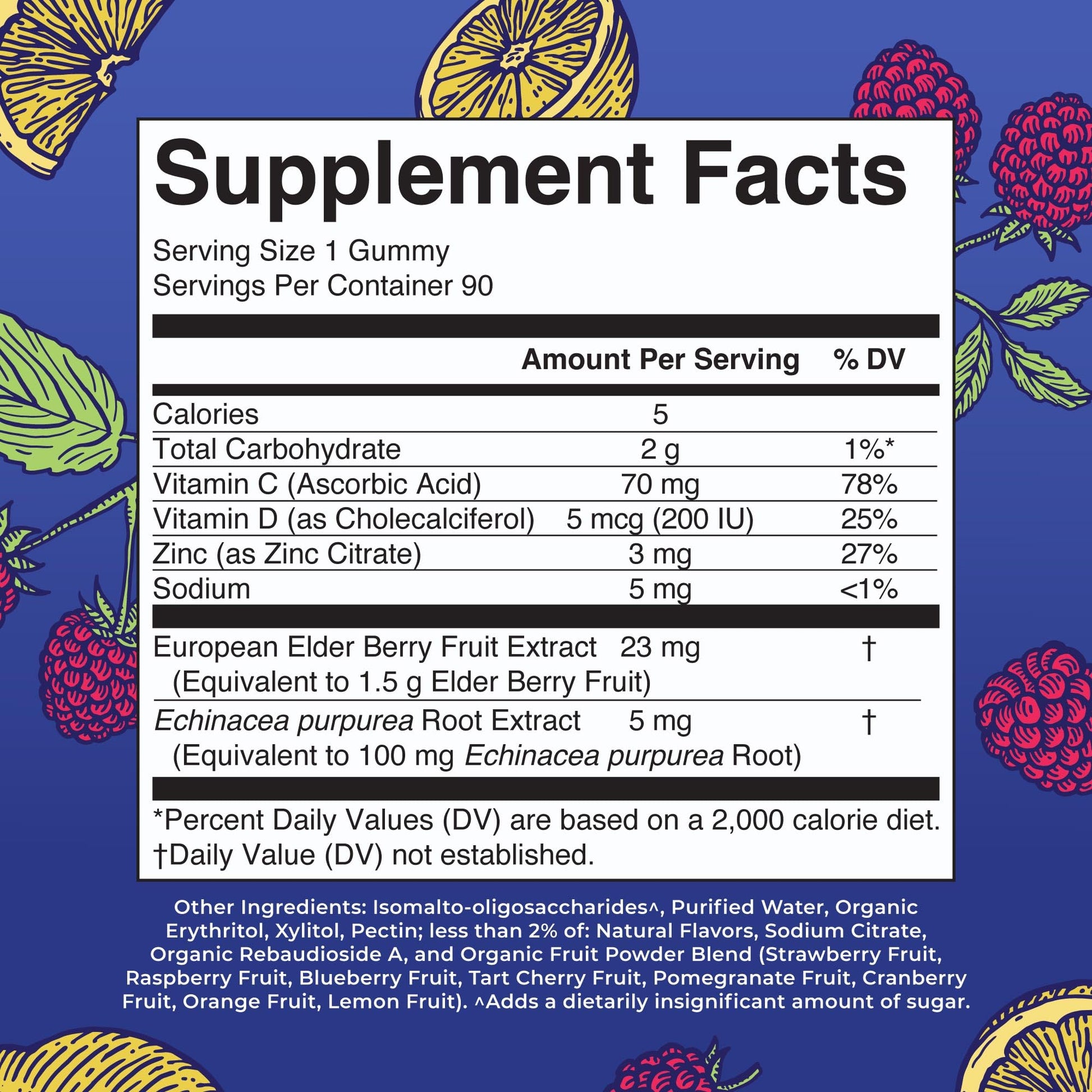 MaryRuth Organics Sugar Free Immunity Gummies | Powerful Blend | Elderberry Vitamin C & Zinc | Vitamin D3 & Echinacea | Immune Support Supplement | Gummies for Kids & Adults | Vegan | Non GMO | 90ct MARYRUTH'S uk supplements