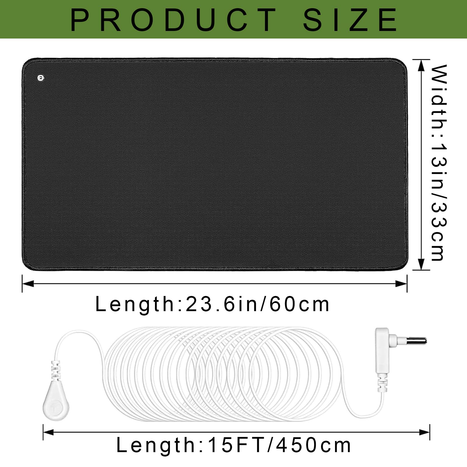 Seader Grounding Mat for Sleep, Conductive Grounding Pad, Earth Mat with 15ft Grounding Cord seader uk supplements