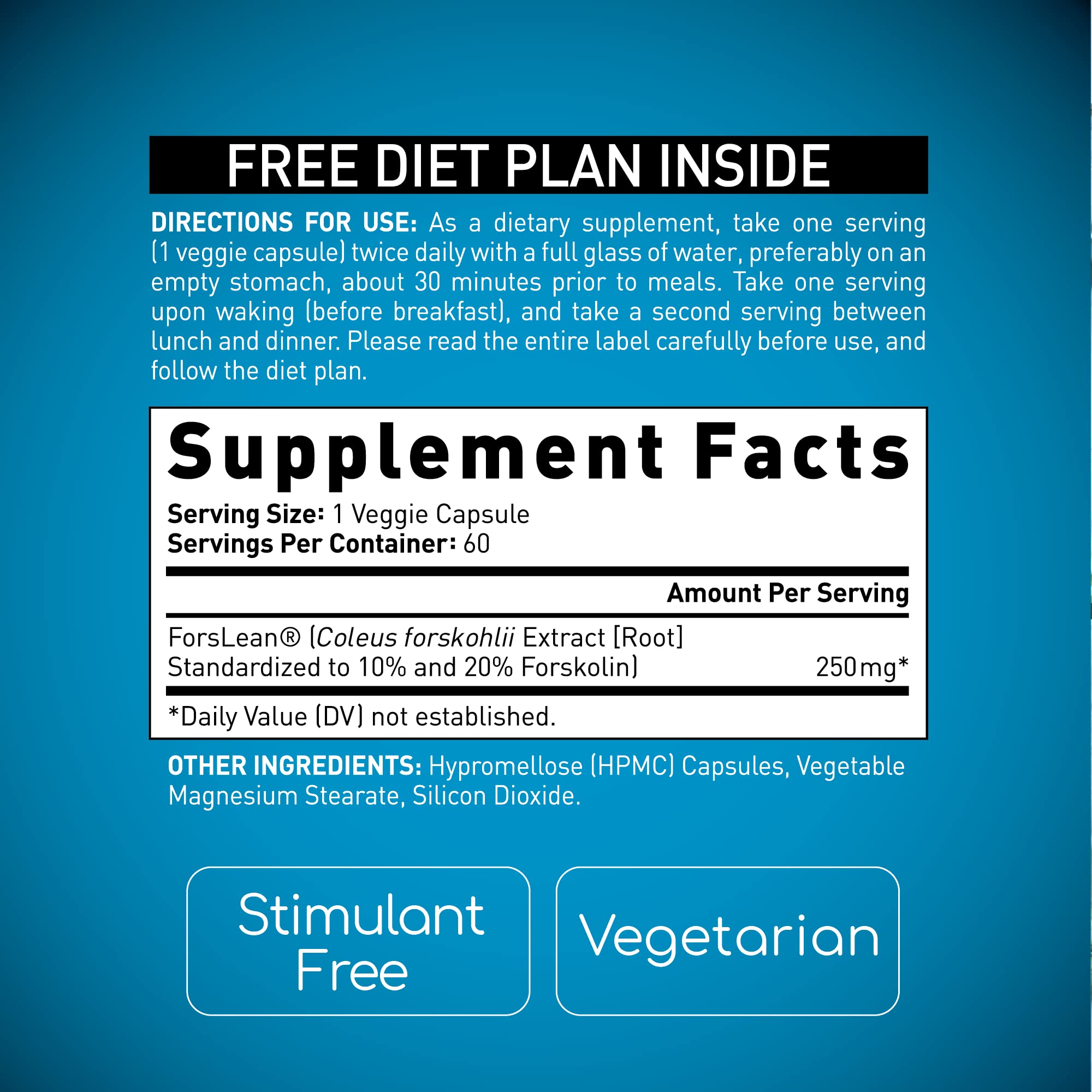 BioGenetic Labs Forskolin Lean & Tone - Weight Loss Pills - Body Toning Formula Fat Burner BioGenetic Laboratories uk supplements