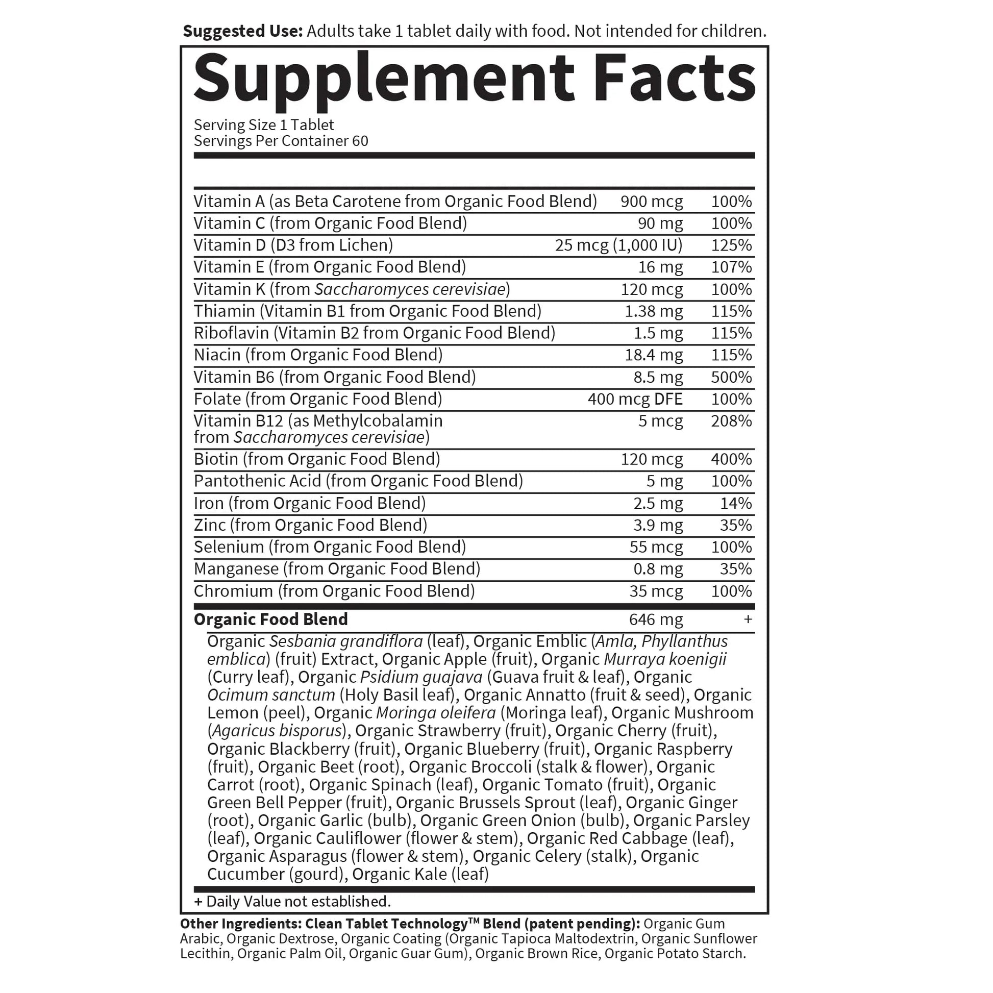 Garden of Life Organics Women's Once Dail,y 60ct & Vitamin Code Vitamin D3 5,000IU, 60ct Garden of Life uk supplements