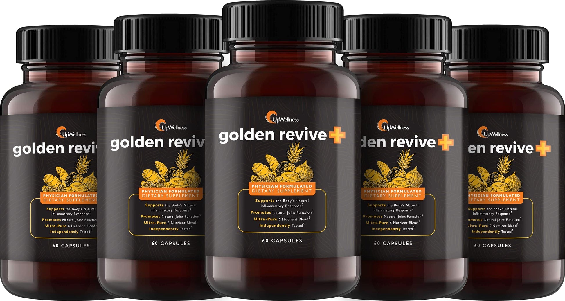 UpWellness Golden Revive + Joint Support with Quercetin, Magnesium, and Turmeric UpWellness Nutrient-Rich Living uk supplements