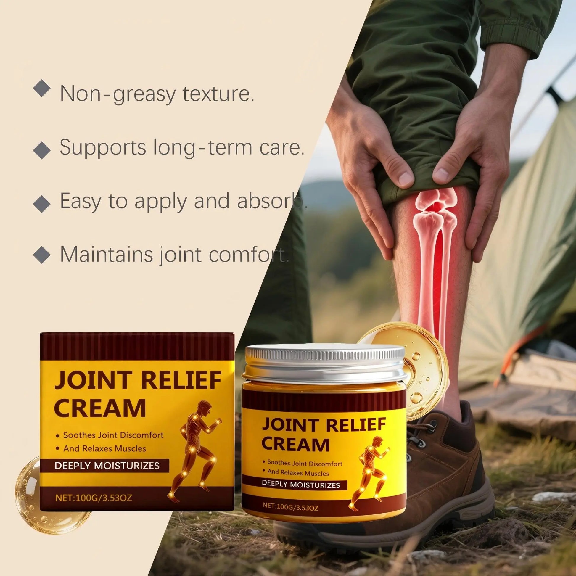Paulist Massage Moisturizing and Soothing Cream for Daily Use Supports Mobility & Flexibility Soothing Muscle Rub Non-Greasy Fast Absorbing Moisturizer,1can Paulist uk supplements