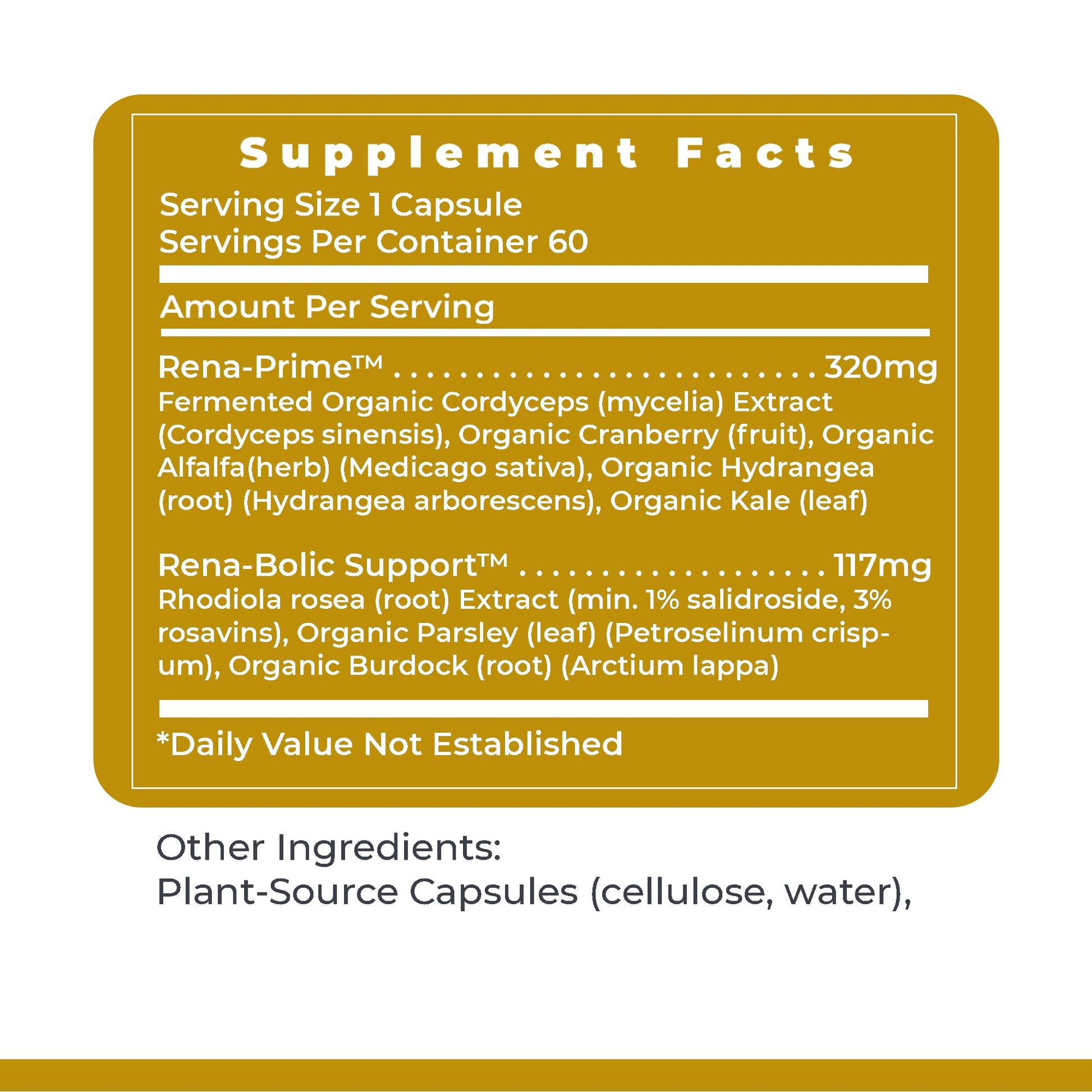 Premier Research Labs RenaVen - Premier Kidney Support for Kidney Cleanse Detox and Repair | Improve Kidney Function and Urinary Support with Fermented Cordyceps - 60 Plant-Source Capsules Premier Research Labs uk supplements