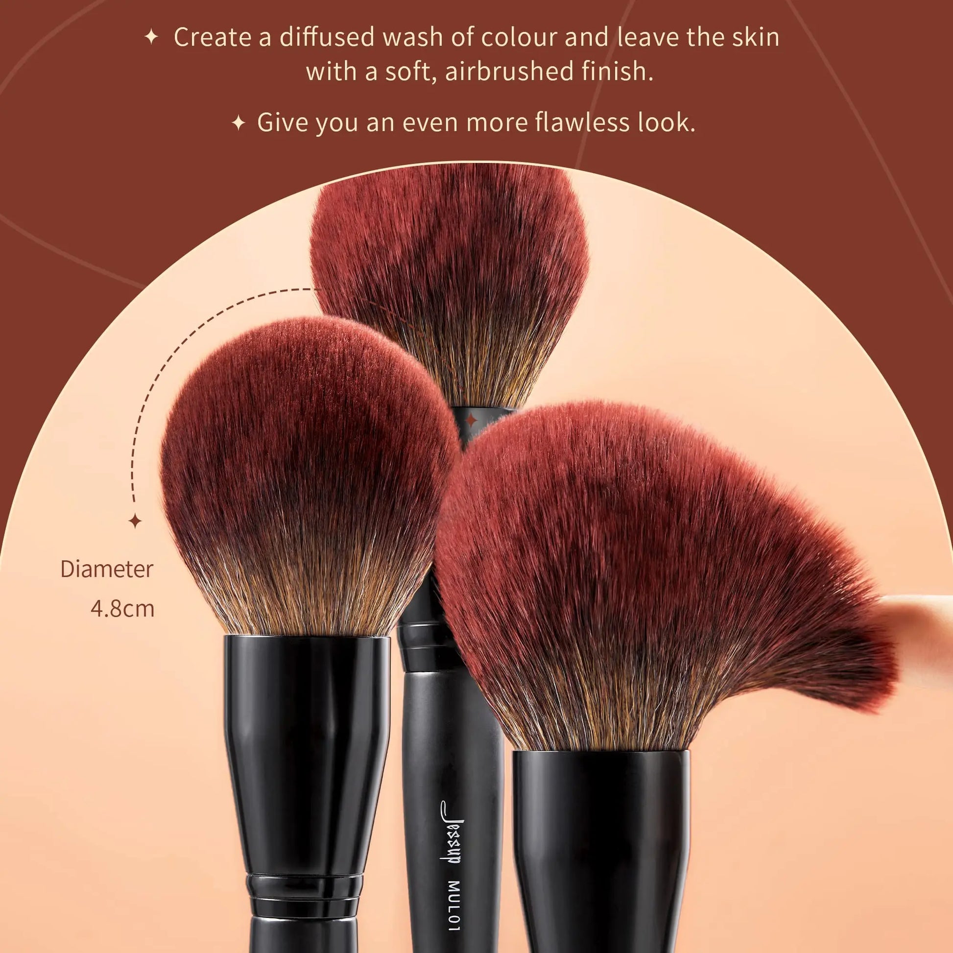 Jessup Powder Makeup Brush, Large Finishing Mineral Powder Brush for Full Face, Body Makeup, Vegan Flawlessly Face Brush for Powder, Blush & Bronzer MUL01 Jessup uk supplements